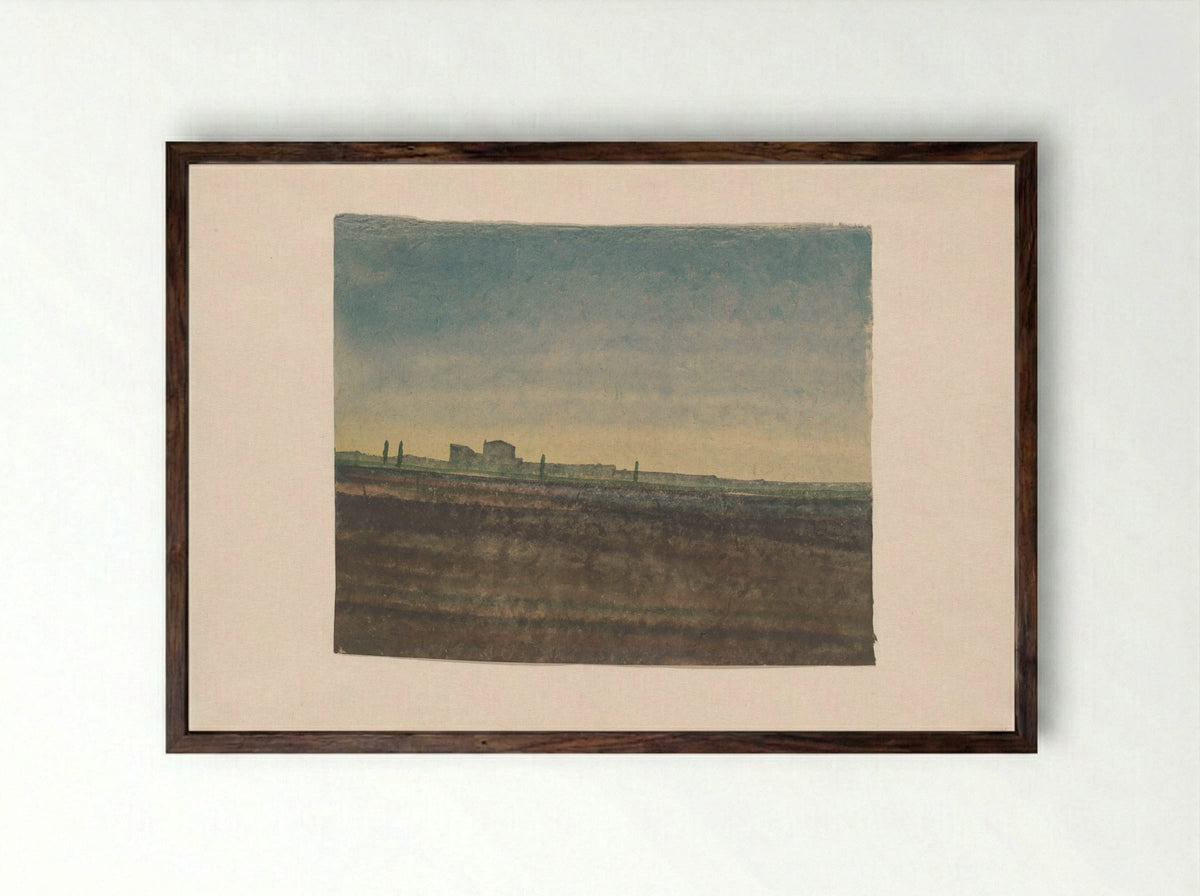 Castrojeriz - Rein Dool - Framed Print Dark Wood