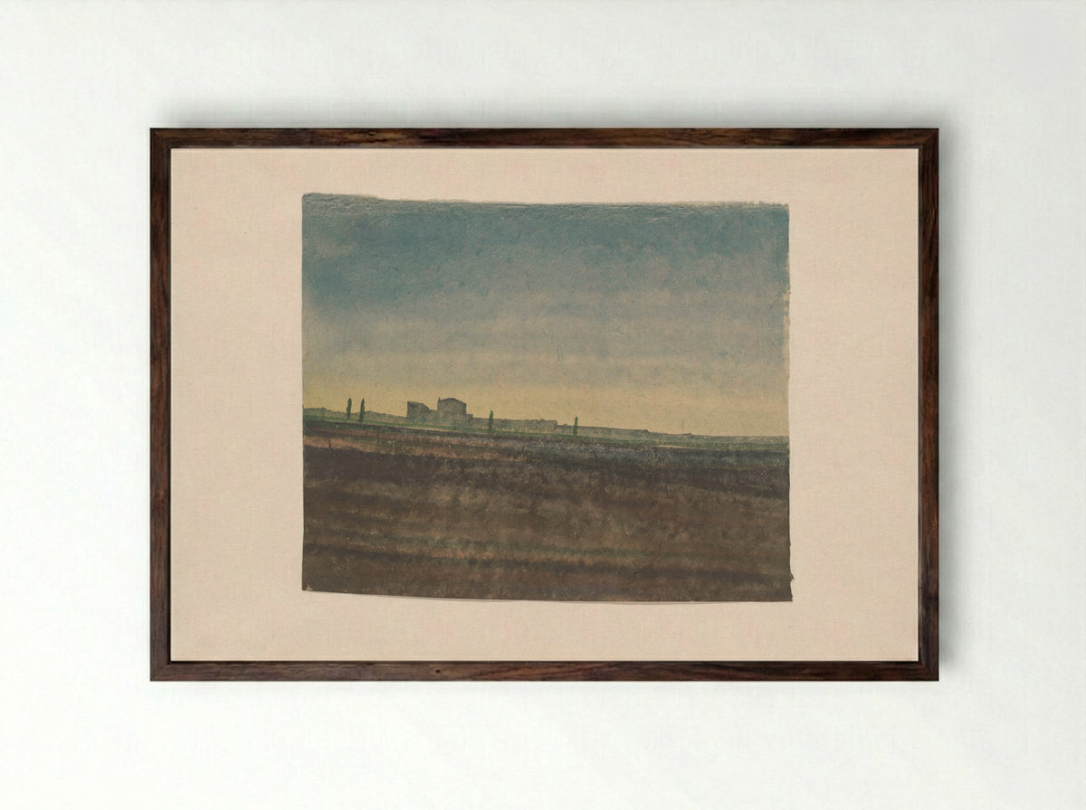 Castrojeriz - Rein Dool - Framed Print Dark Wood