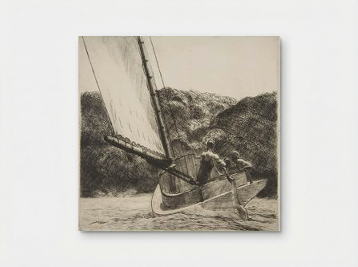 Cat Boat - Edward Hopper - Poster