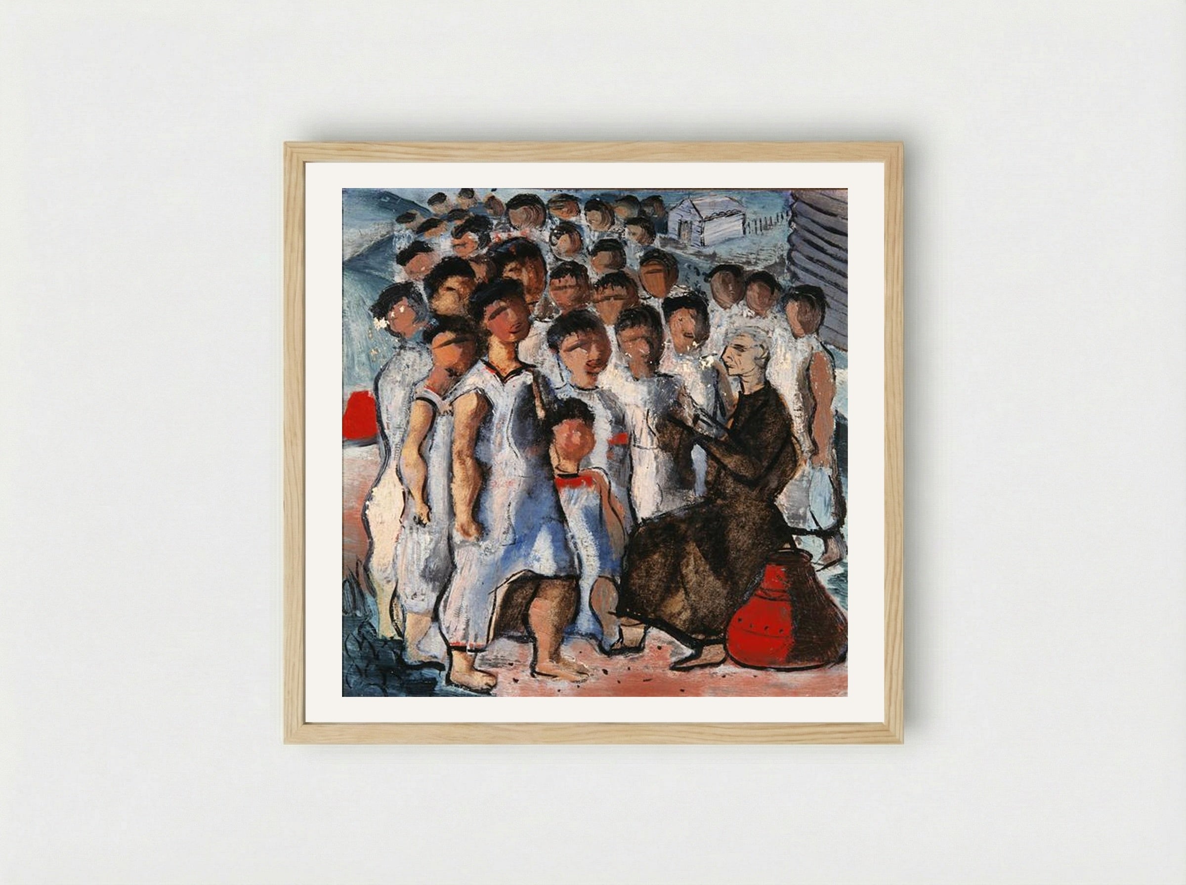 Catechesis - Candido Portinari - Framed Print Wood