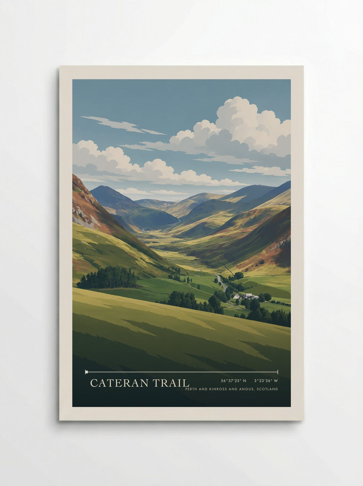 Cateran Trail, Perth and Kinross and Angus, Scotland | Travel Poster - Poster