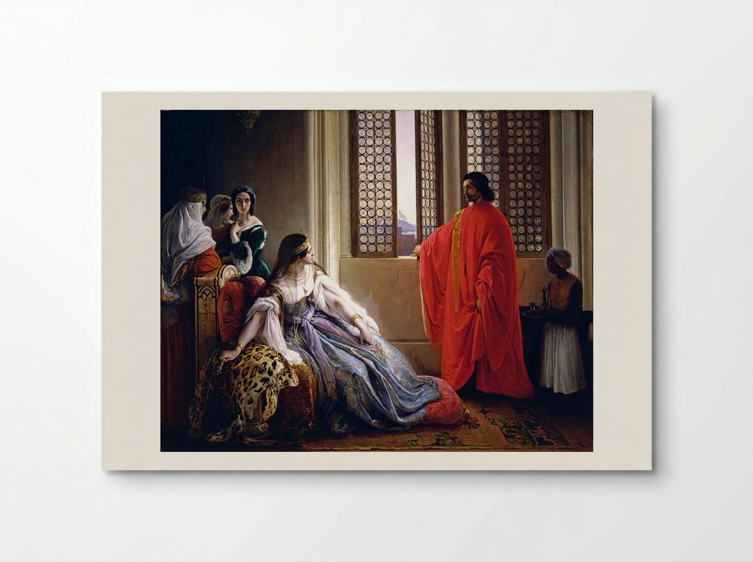 Caterina Cornaro Deposed from the Throne of Cyprus - Francesco Hayez - Poster