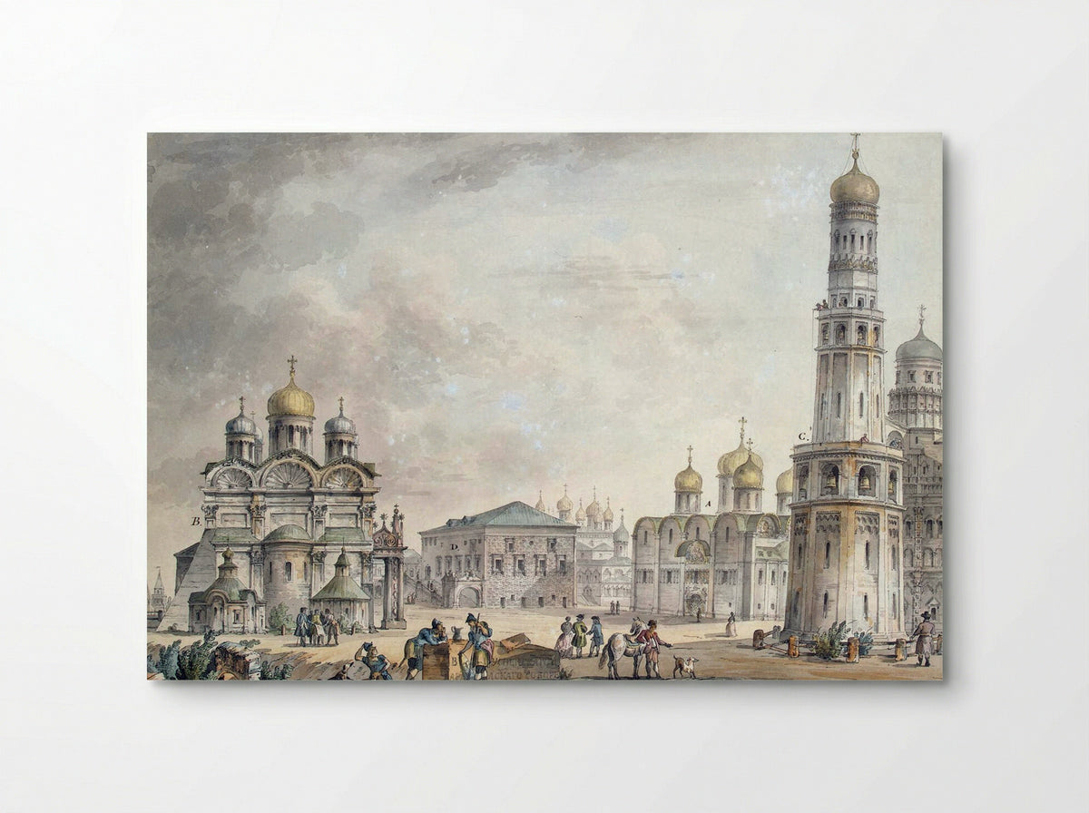 Cathedral Square of the Moscow Kremlin - Giacomo Quarenghi - Poster