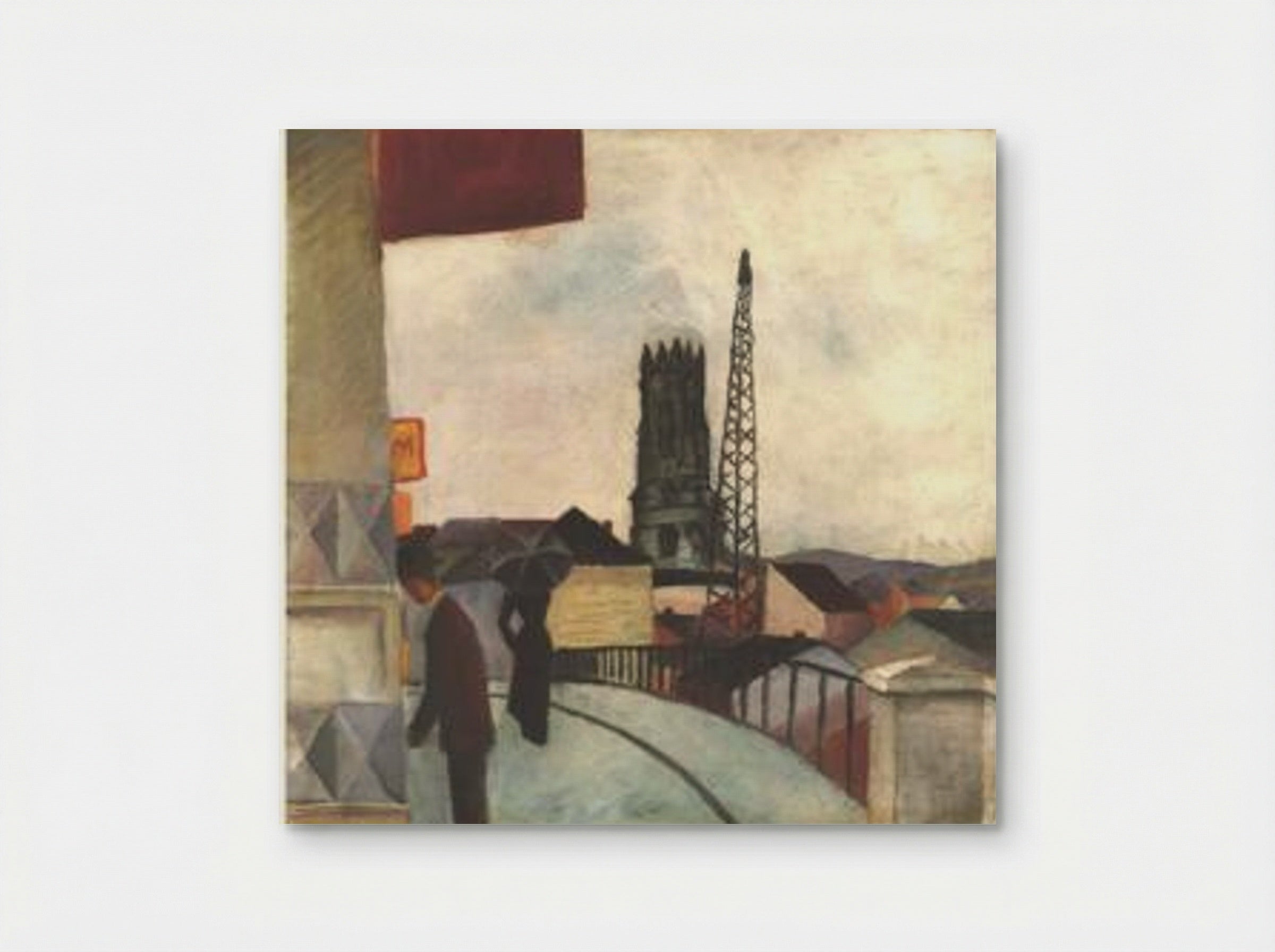Cathedral of Freiburg in Switzerland - August Macke - Poster