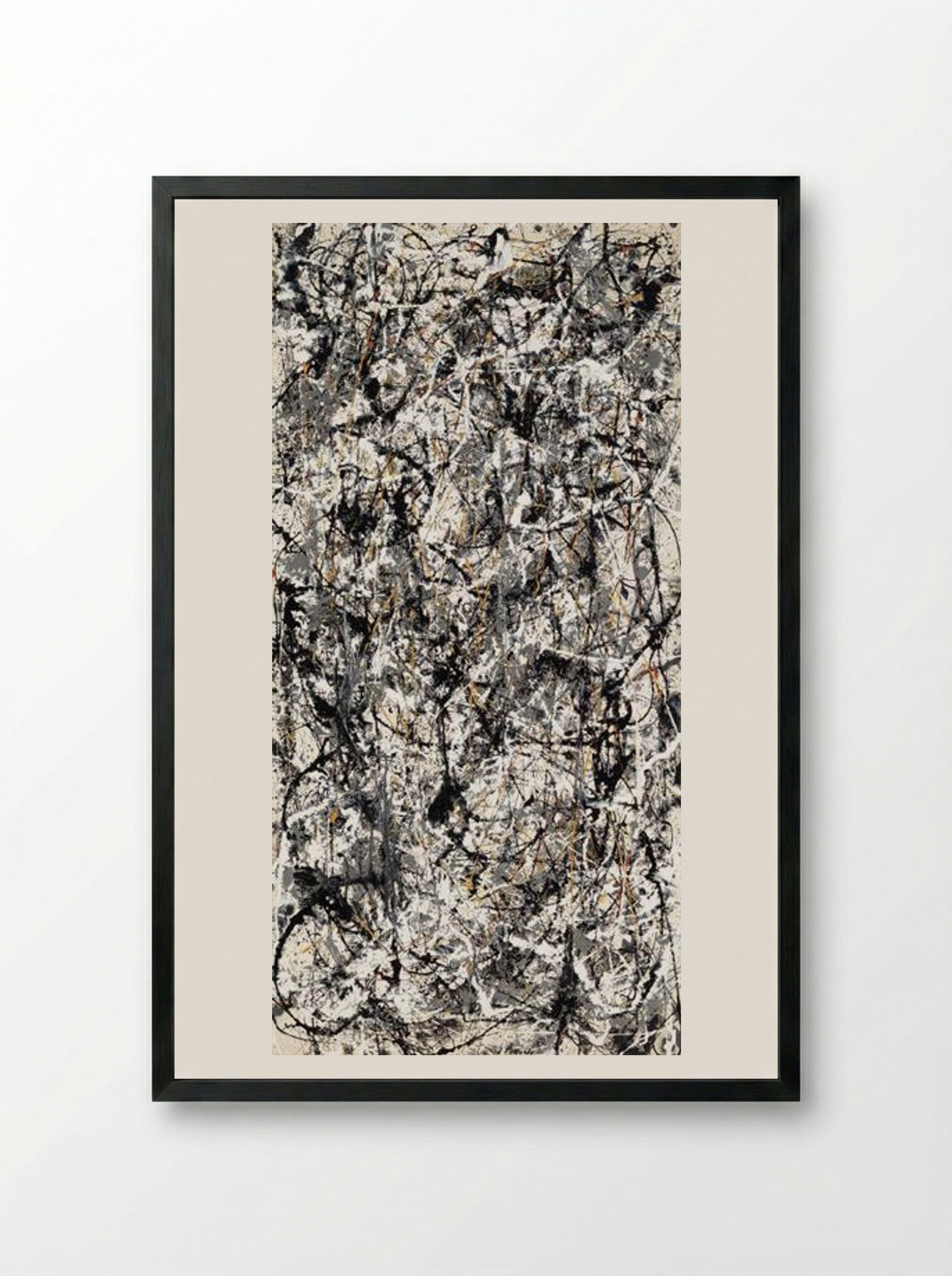 Cathedral - Jackson Pollock - Framed Print Black