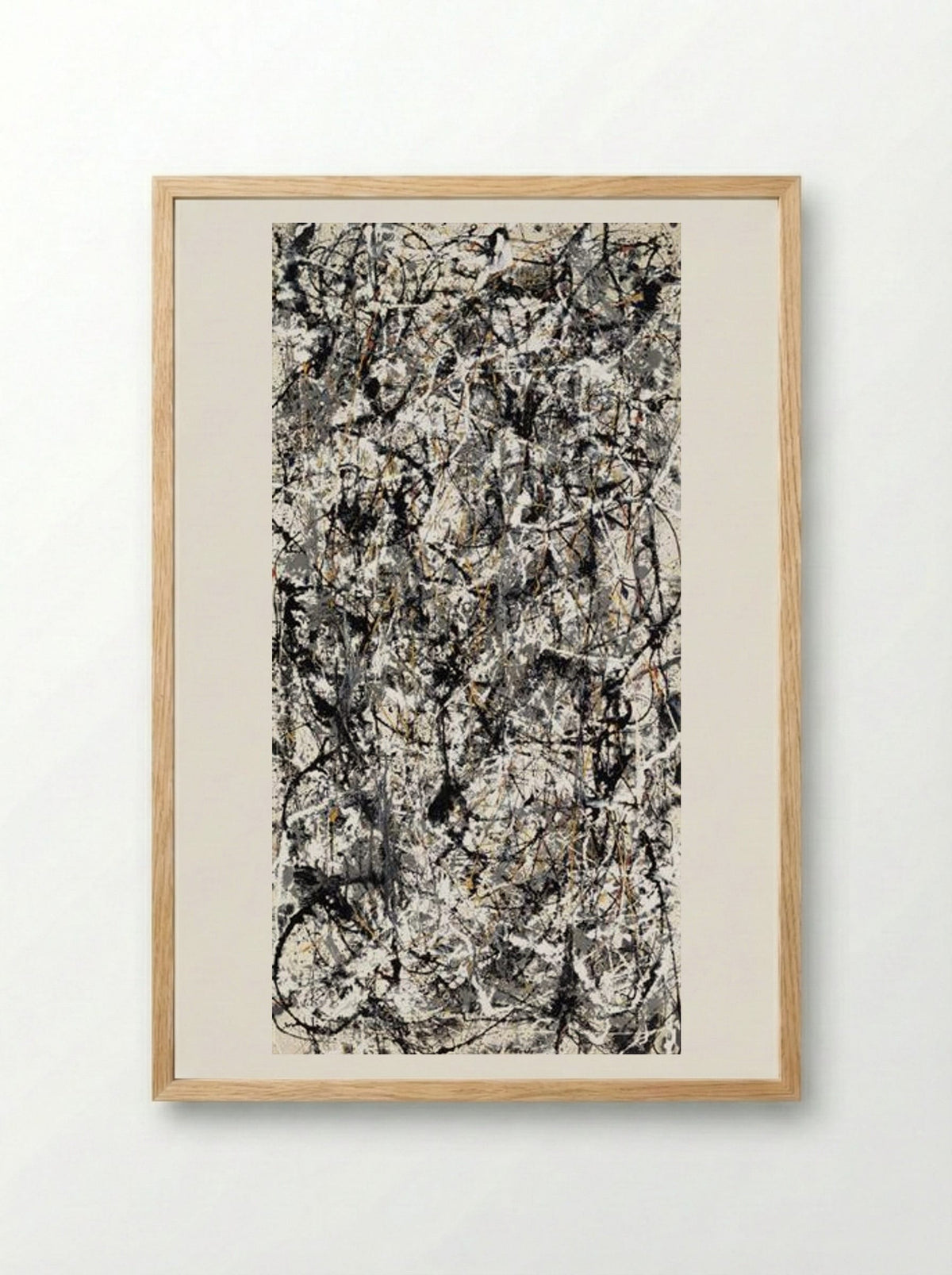 Cathedral - Jackson Pollock - Framed Print Wood