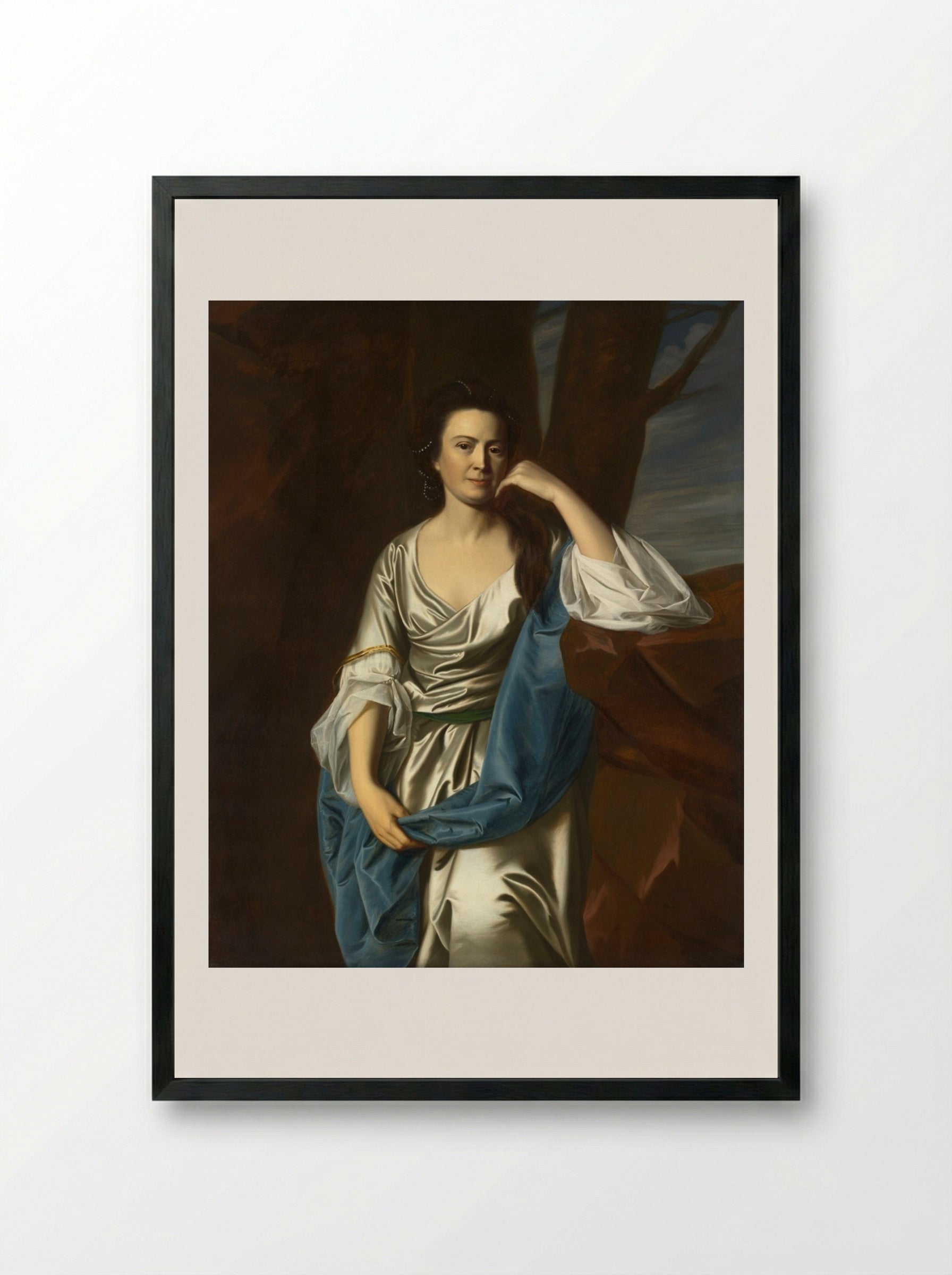 Catherine Greene - John Singleton Copley - Framed Print Black