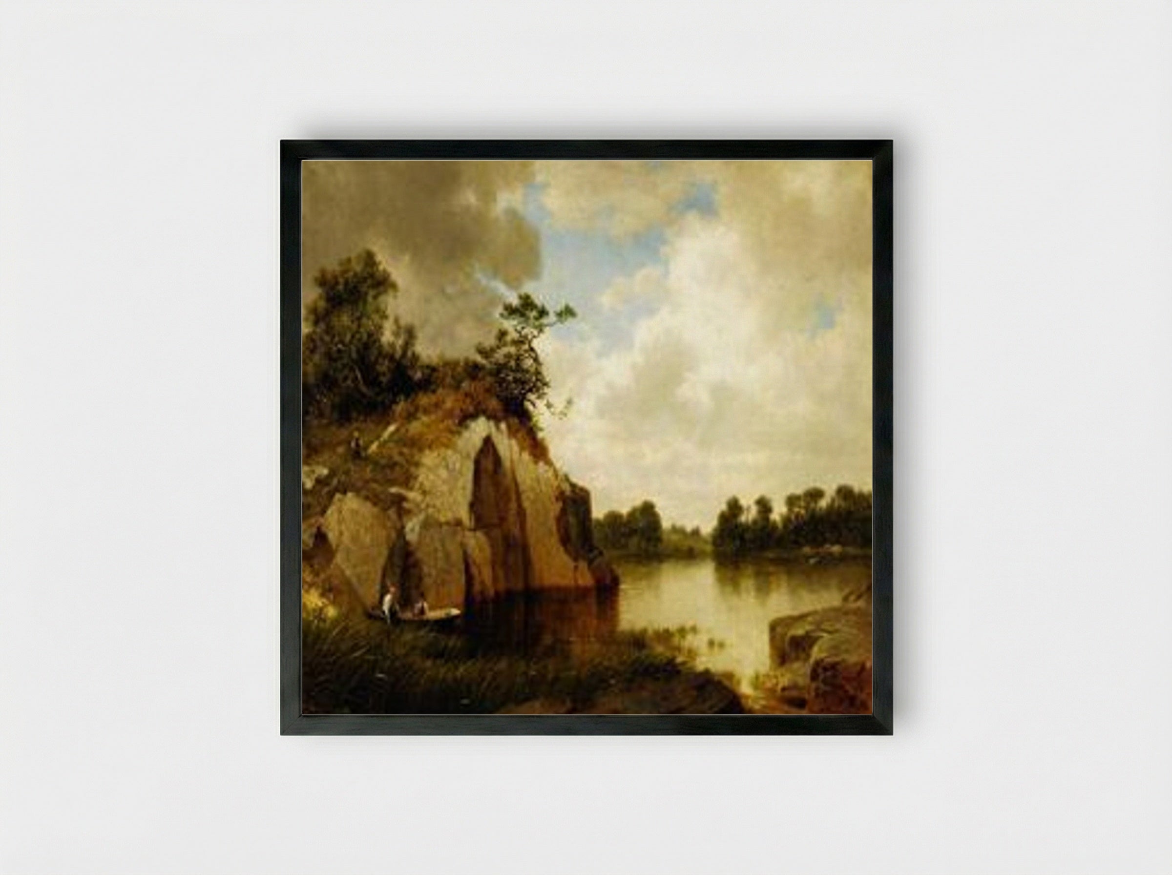 Catnip Island, Near Greenwich, CT - David Johnson - Framed Print Black