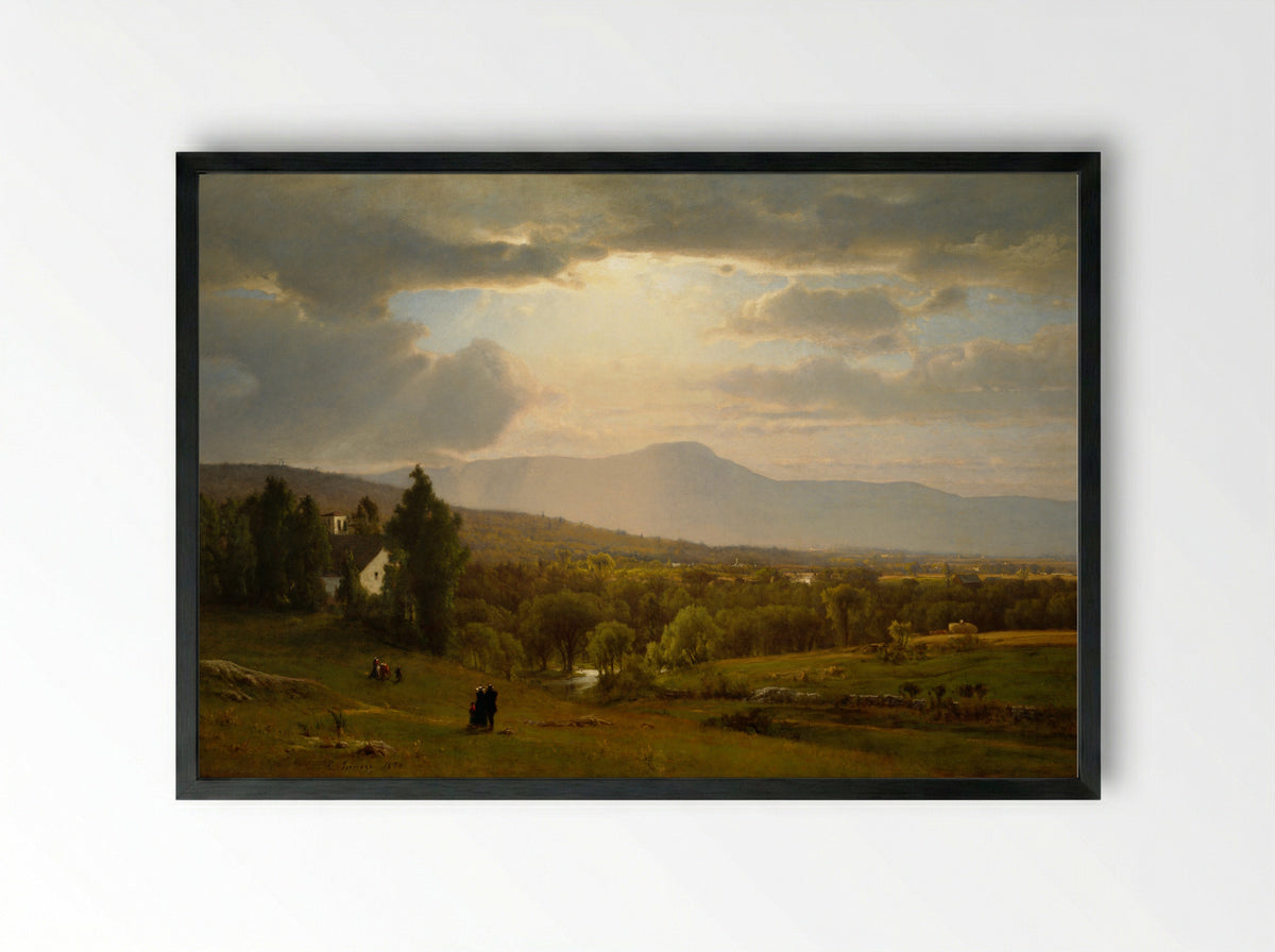 Catskill Mountains - George Inness - Framed Print Black