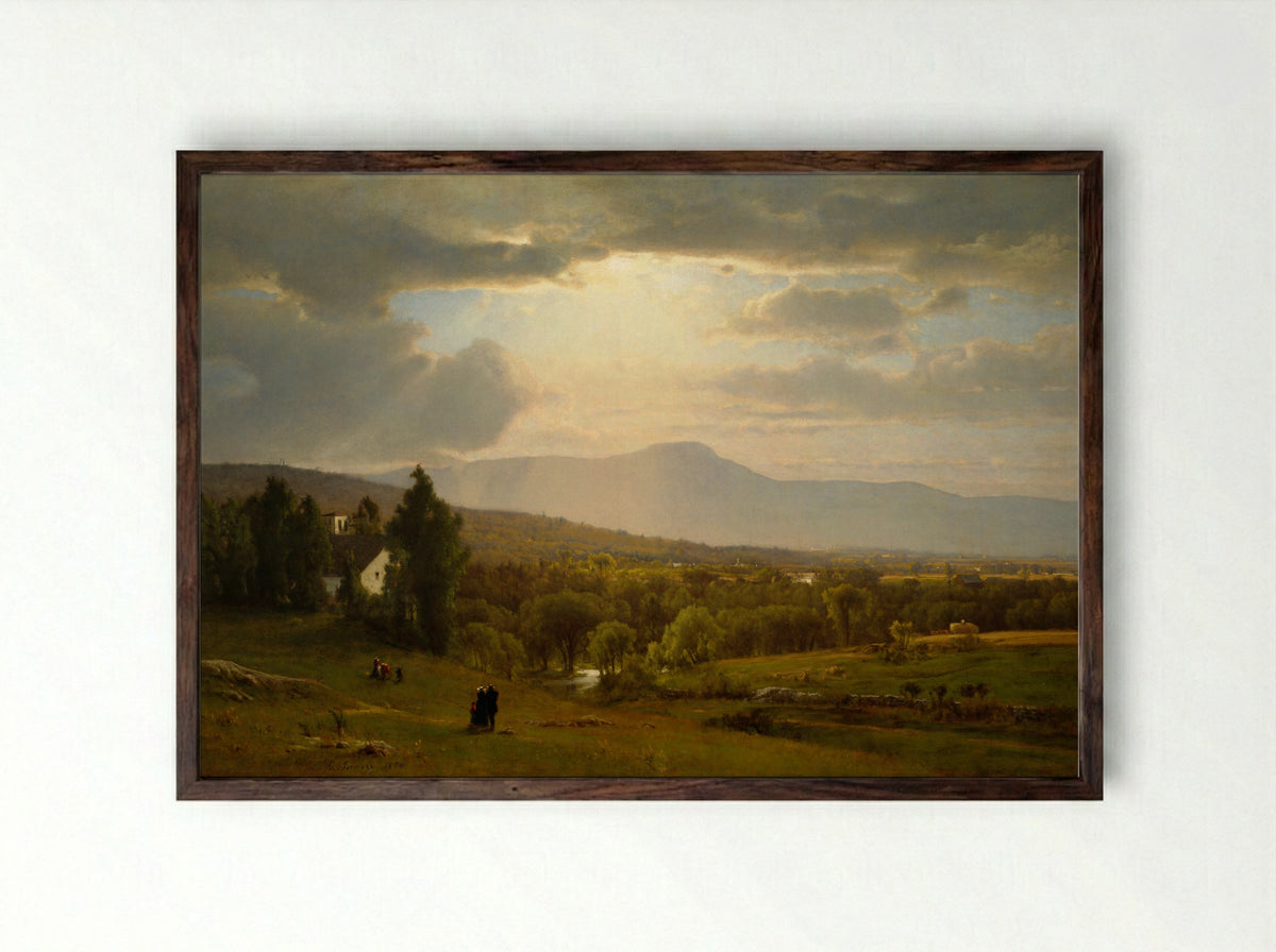 Catskill Mountains - George Inness - Framed Print Dark Wood
