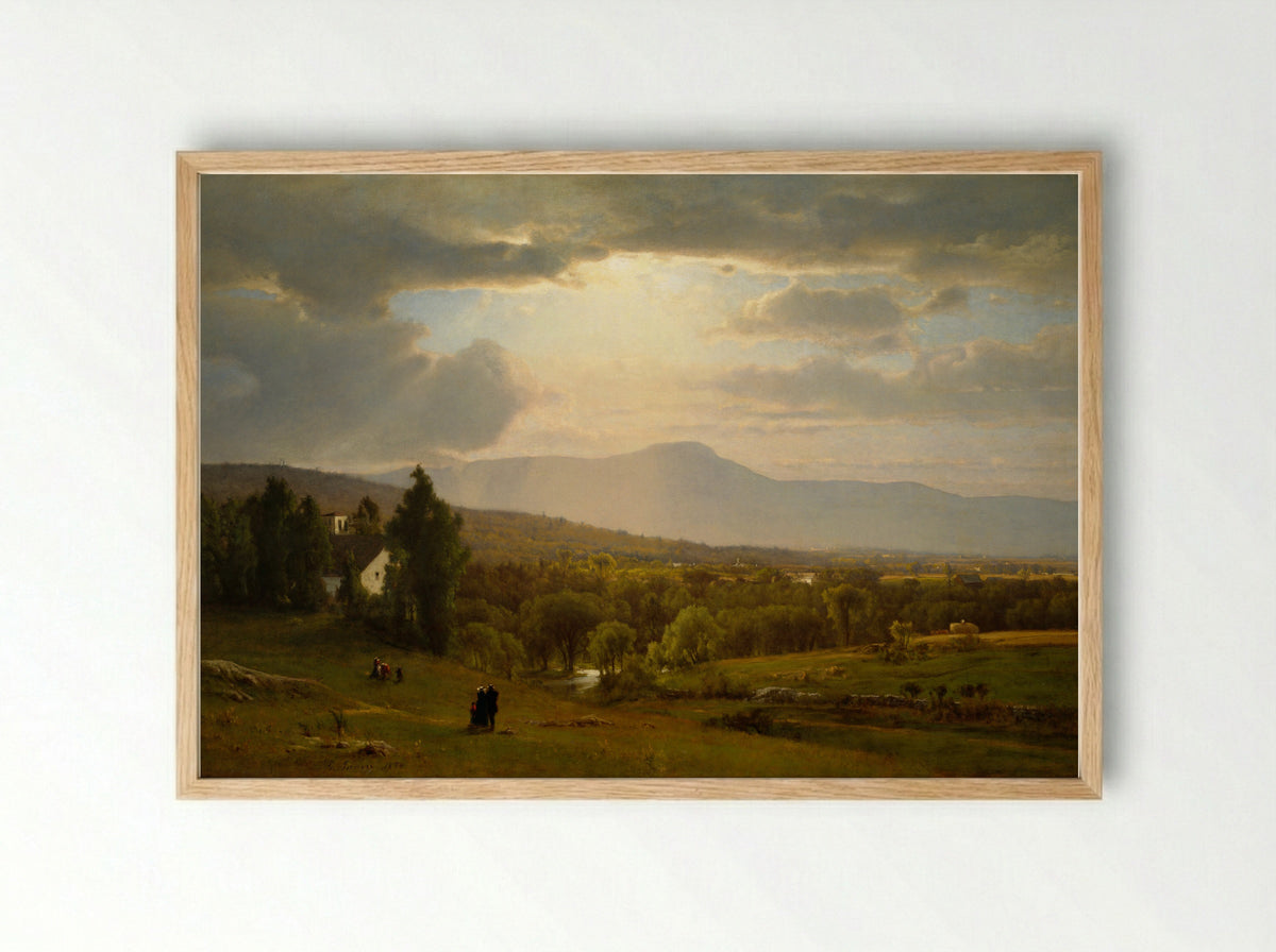 Catskill Mountains - George Inness - Framed Print Wood