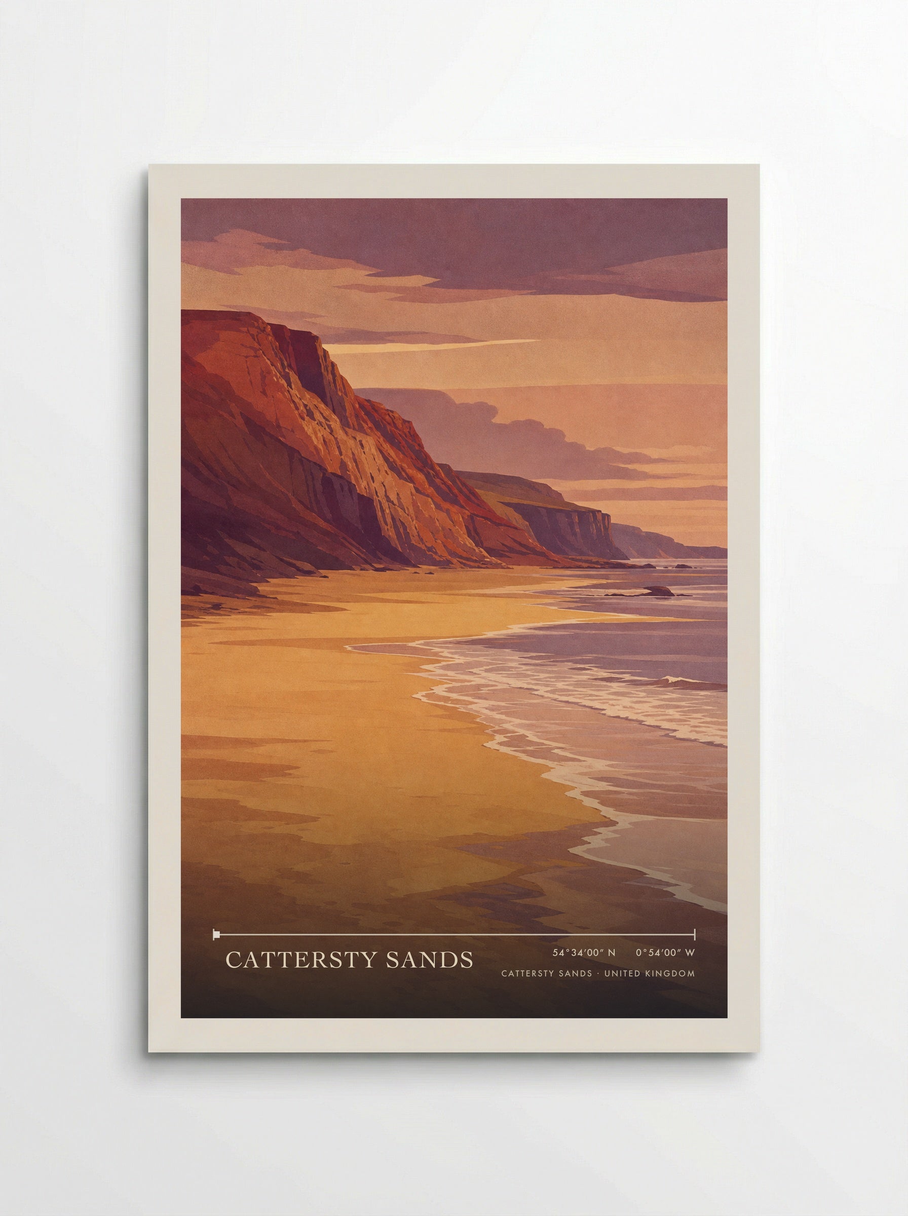 Cattersty Sands United Kingdom Travel Poster - Poster