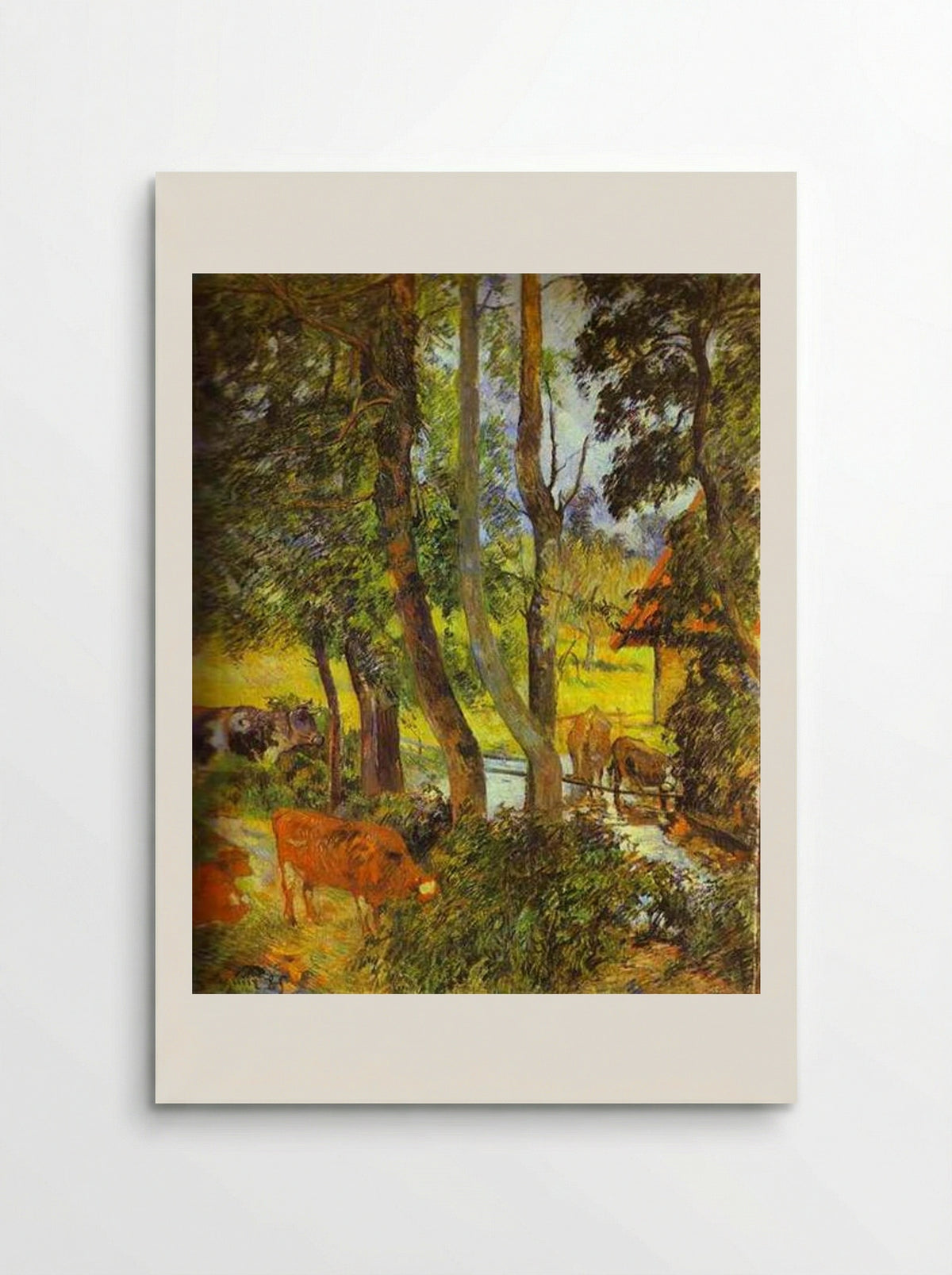Cattle Drinking - Paul Gauguin - Poster