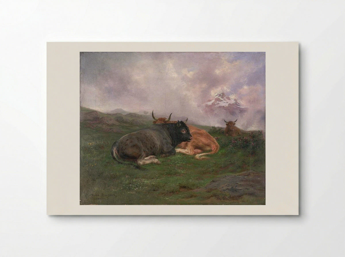 Cattle at Rest on a Hillside in the Alps - Rosa Bonheur - Poster