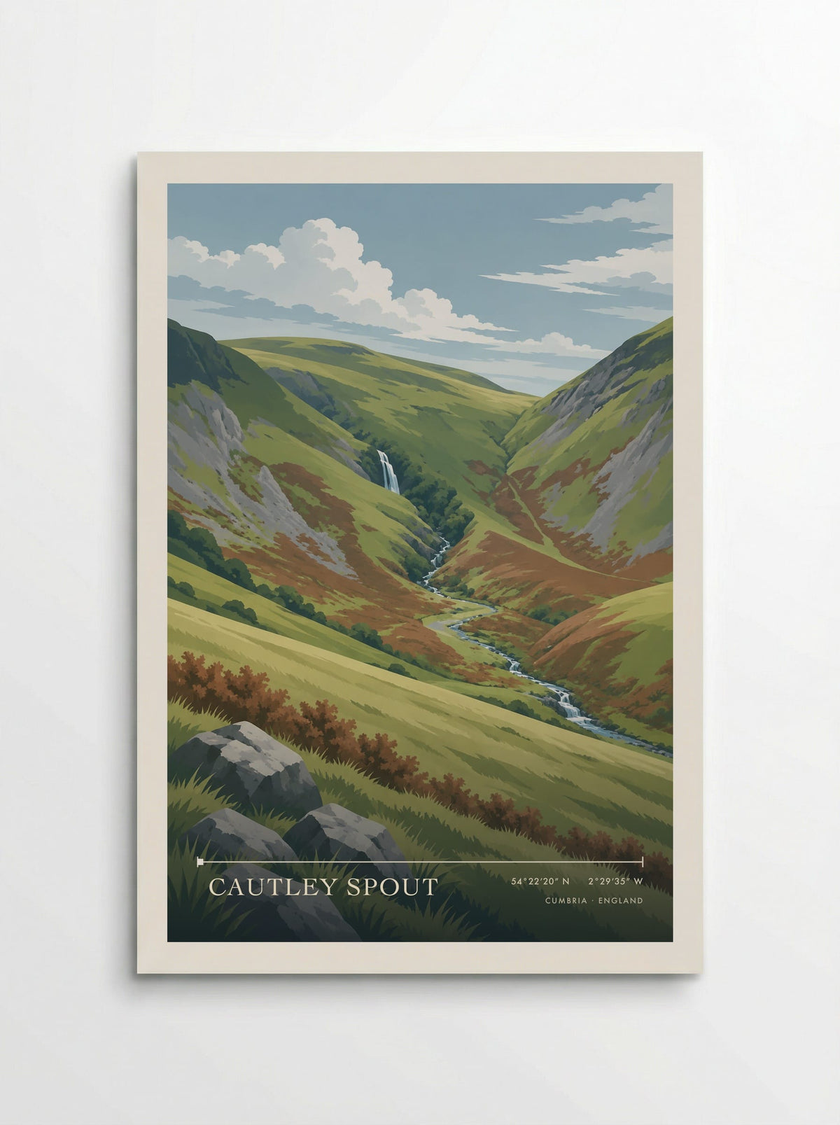 Cautley Spout, Cumbria | Travel Poster - Poster