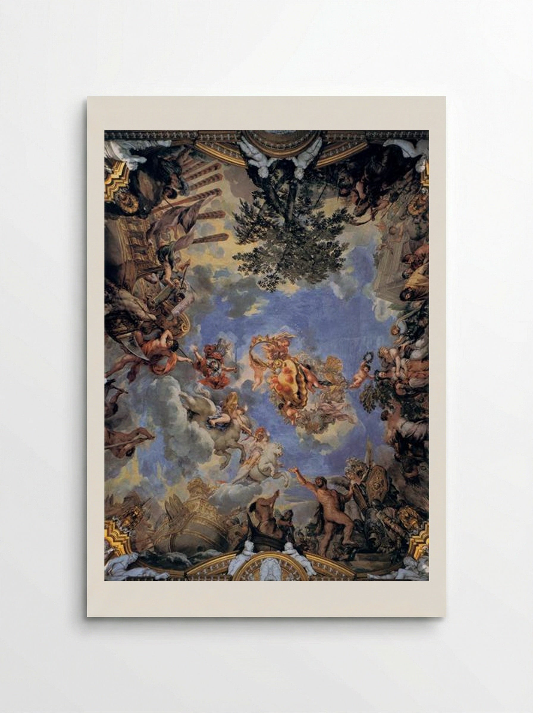 Ceiling Fresco with Medici Coat of Arms - Pietro da Cortona - Poster
