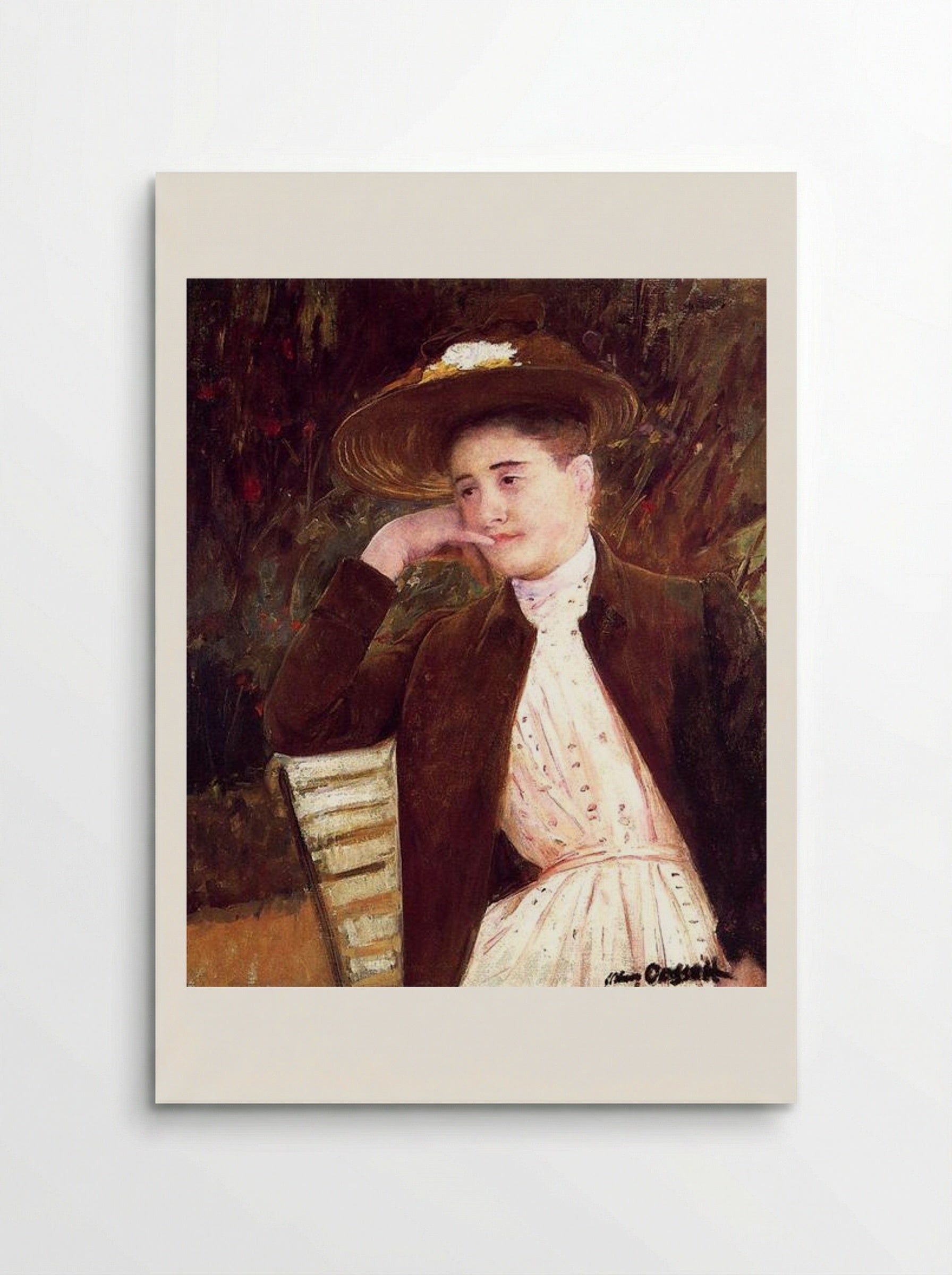 Celeste in a Brown Hat - Mary Cassatt - Poster