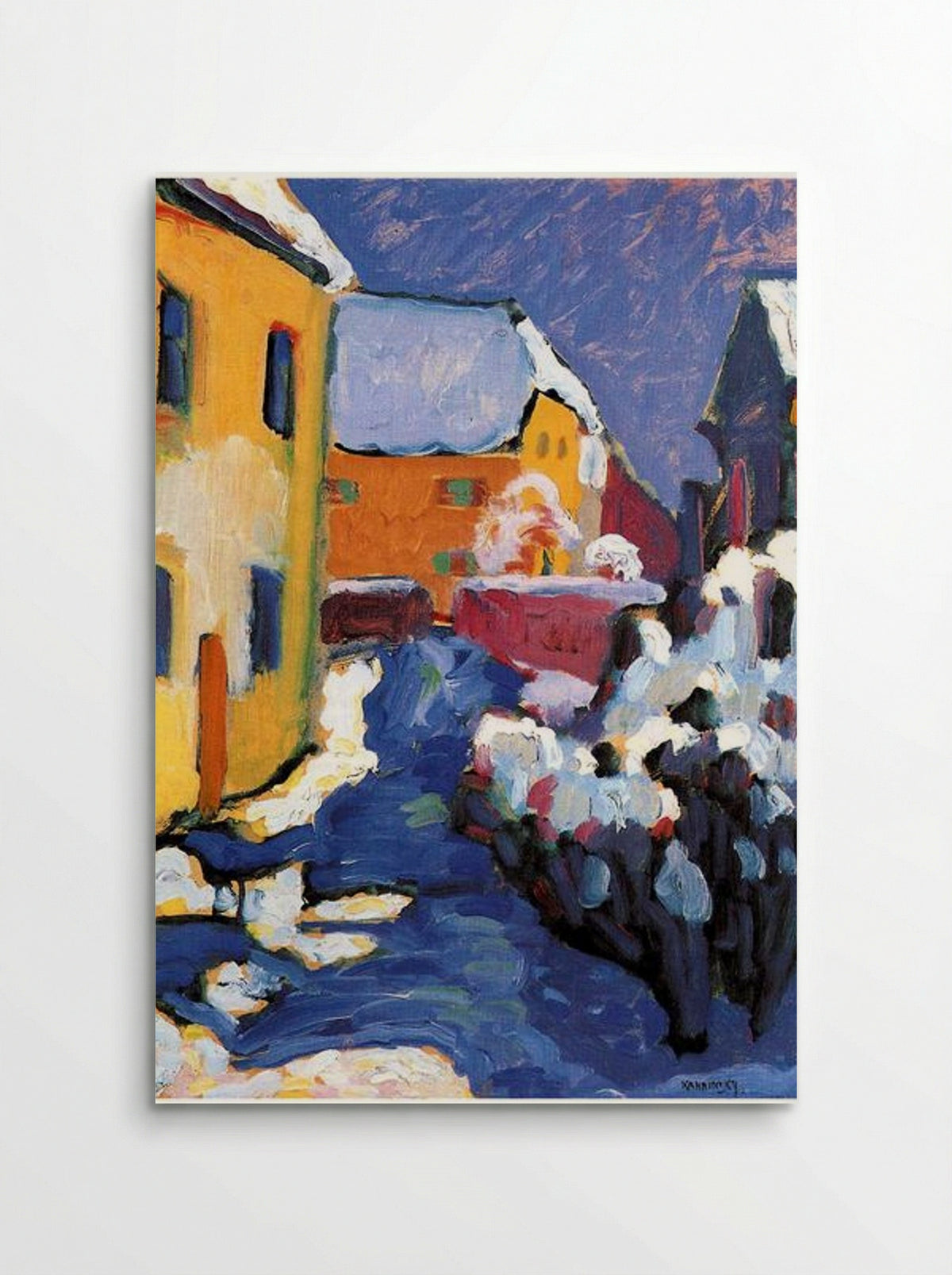 Cemetery and Vicarage in Kochel - Wassily Kandinsky - Poster
