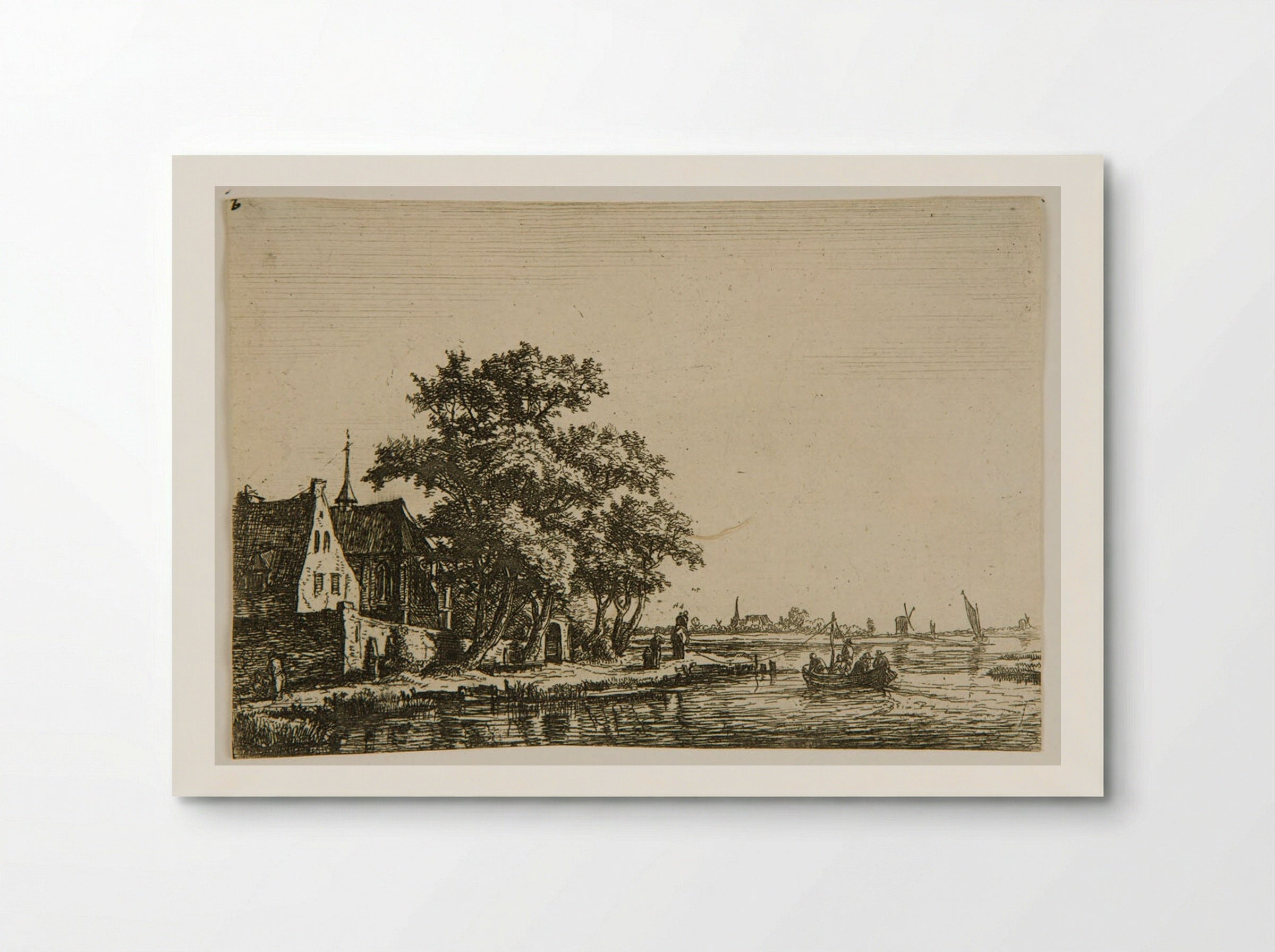 Cemetery at the Edge of the Water - Anthonie Waterloo - Poster