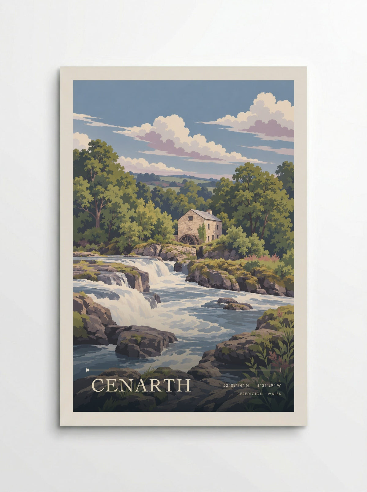 Cenarth, Ceredigion | Travel Poster - Poster