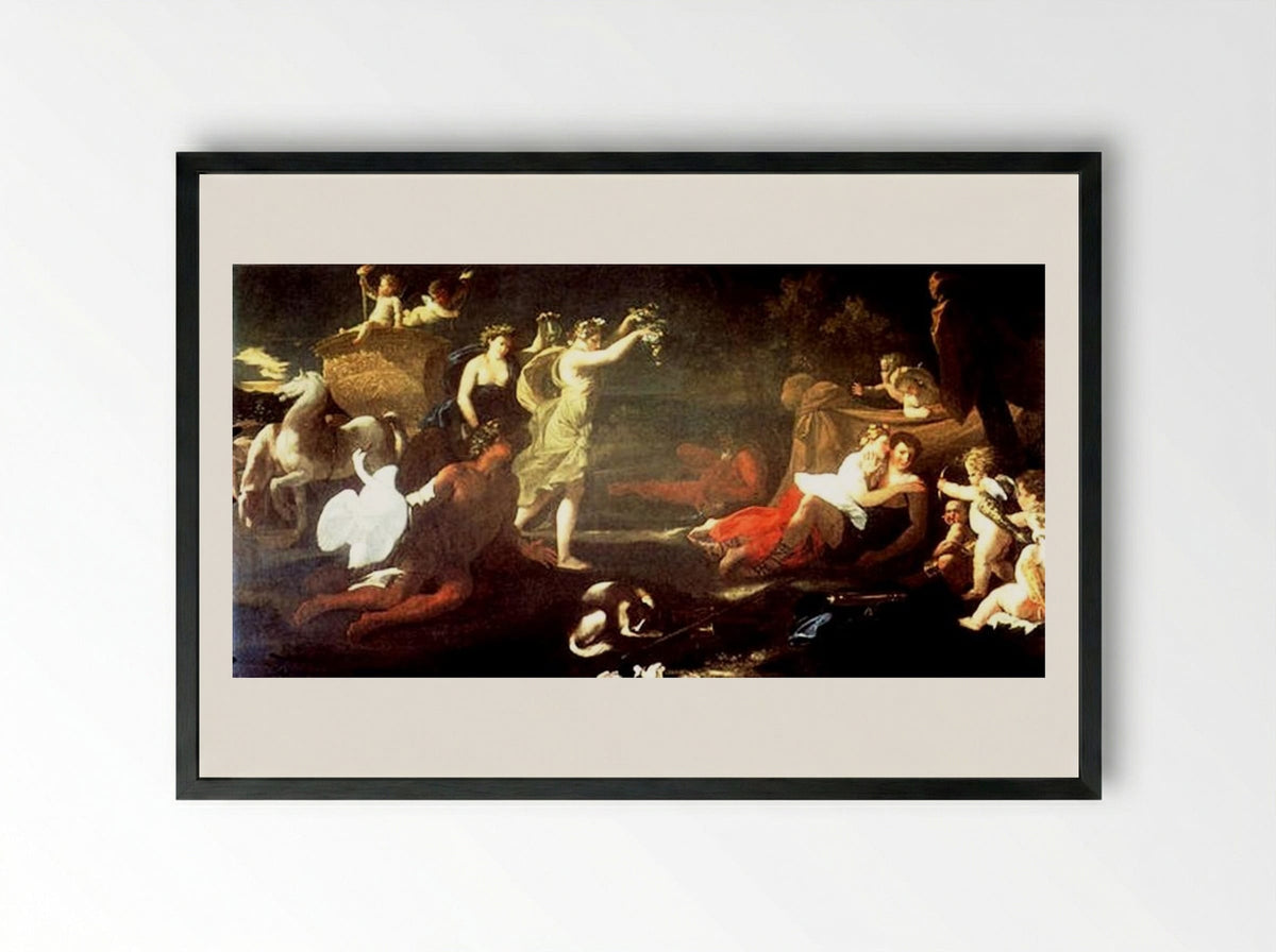 Cephalus and Aurora - Nicolas Poussin - Framed Print Black