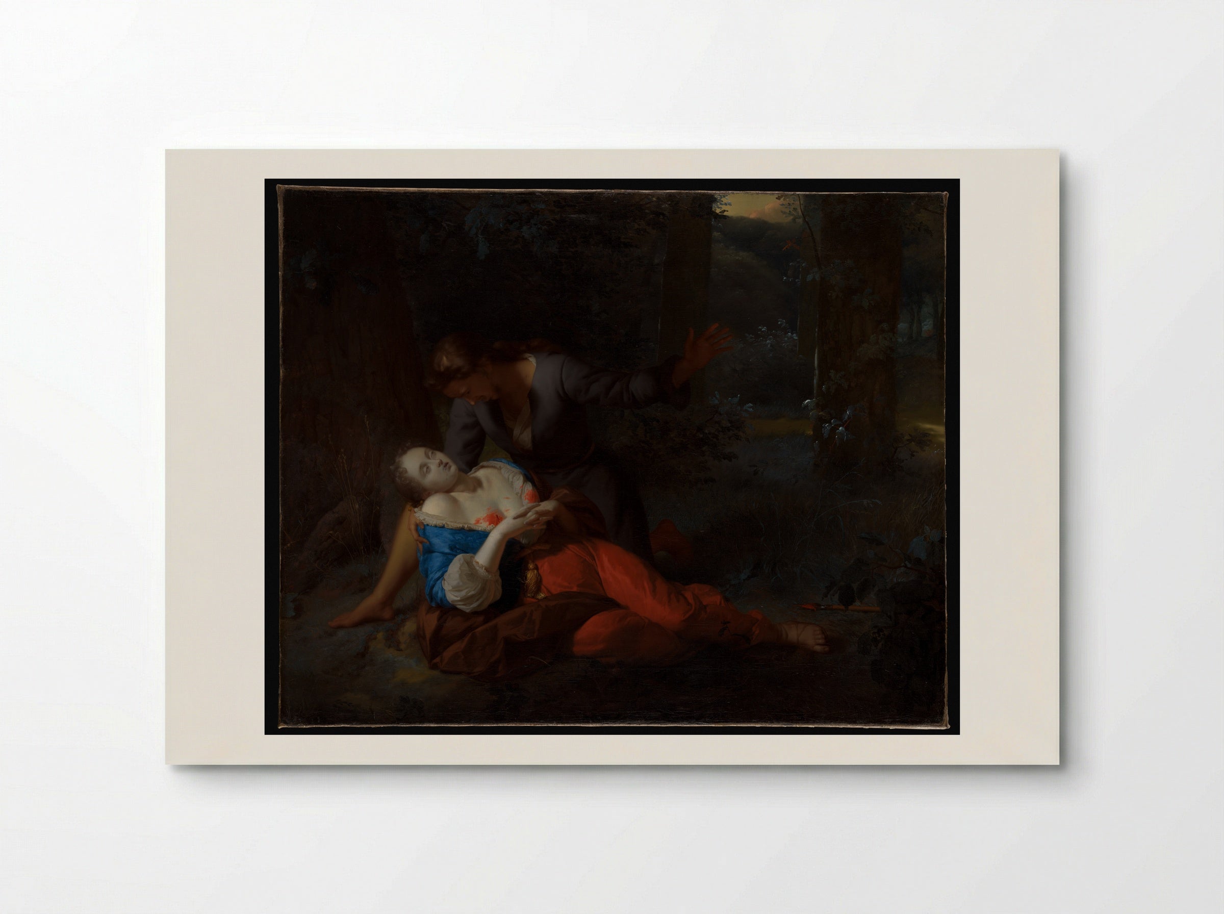 Cephalus and Procris - Godfried Schalcken - Poster