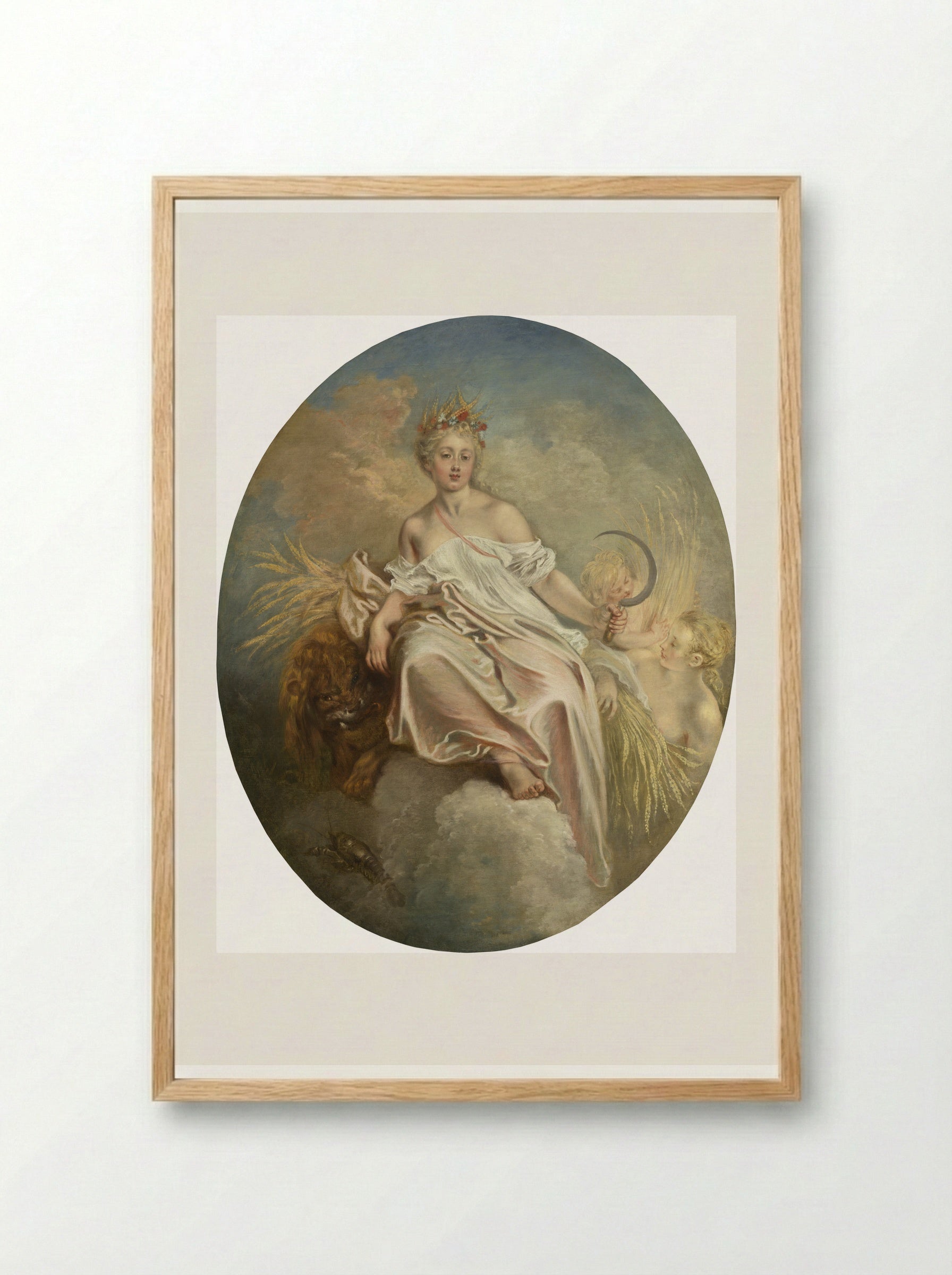 Ceres (Summer) - Antoine Watteau - Framed Print Wood