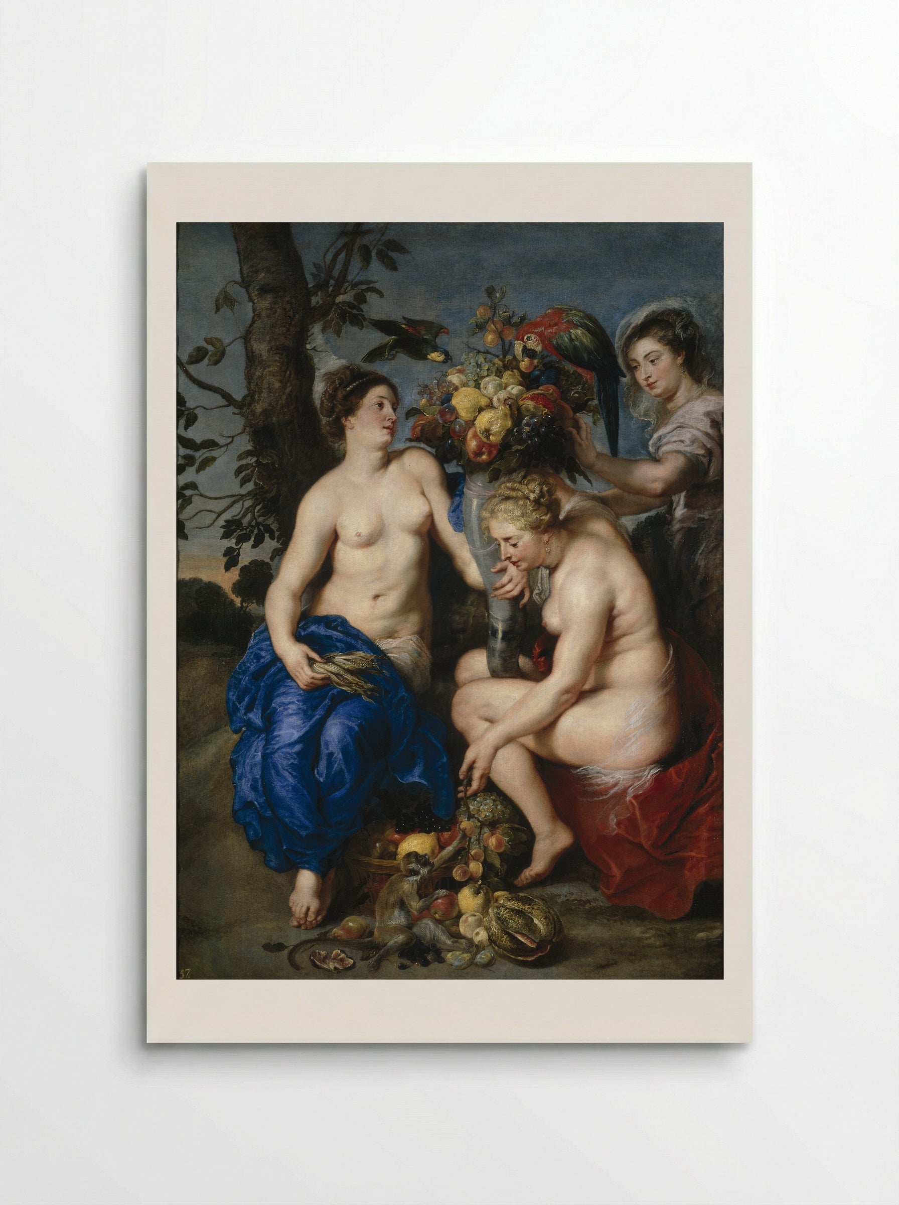 Ceres with two nymphs - Frans Snyders - Poster