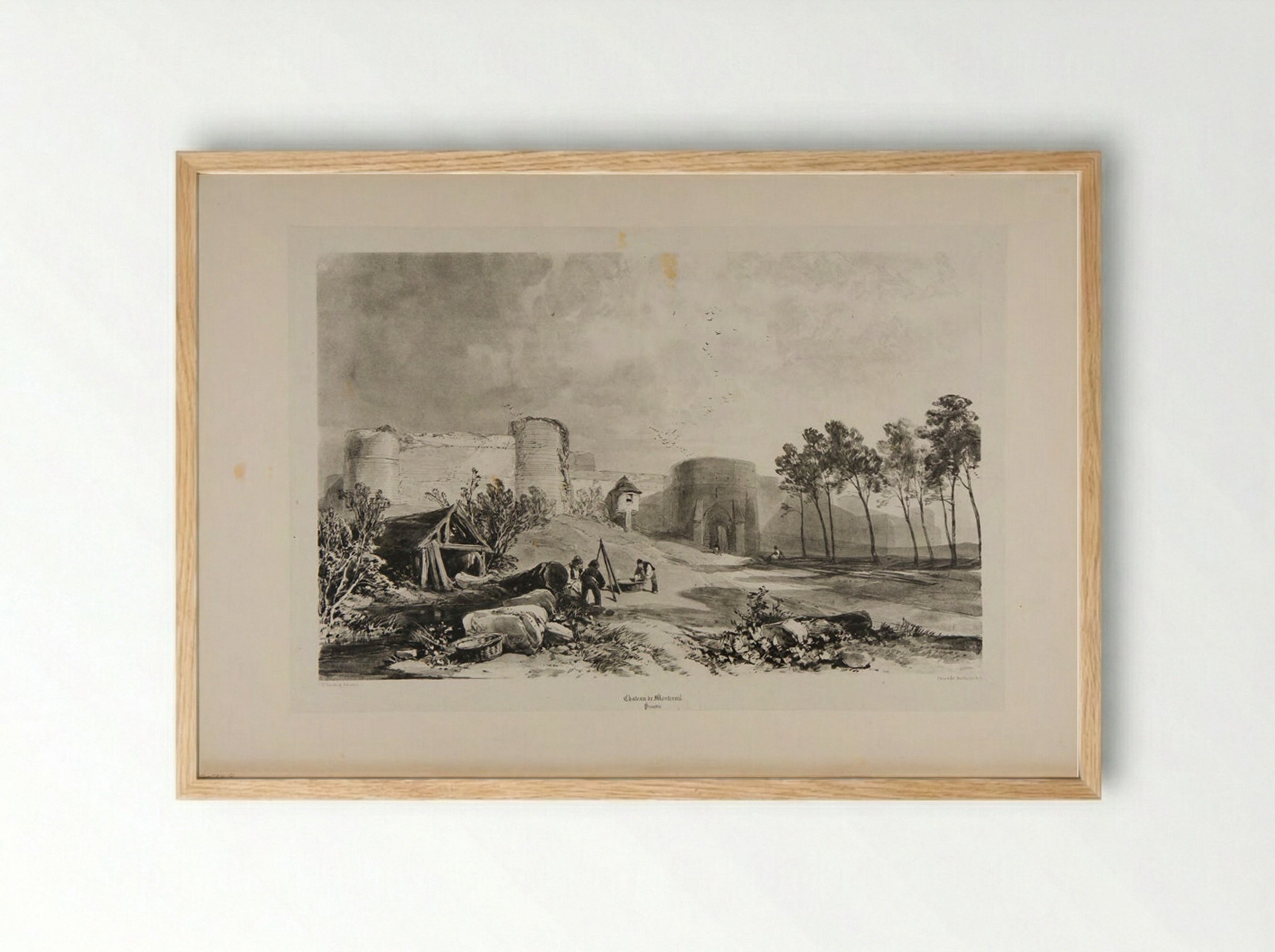 Château de Montreuil - James Duffield Harding - Framed Print Wood