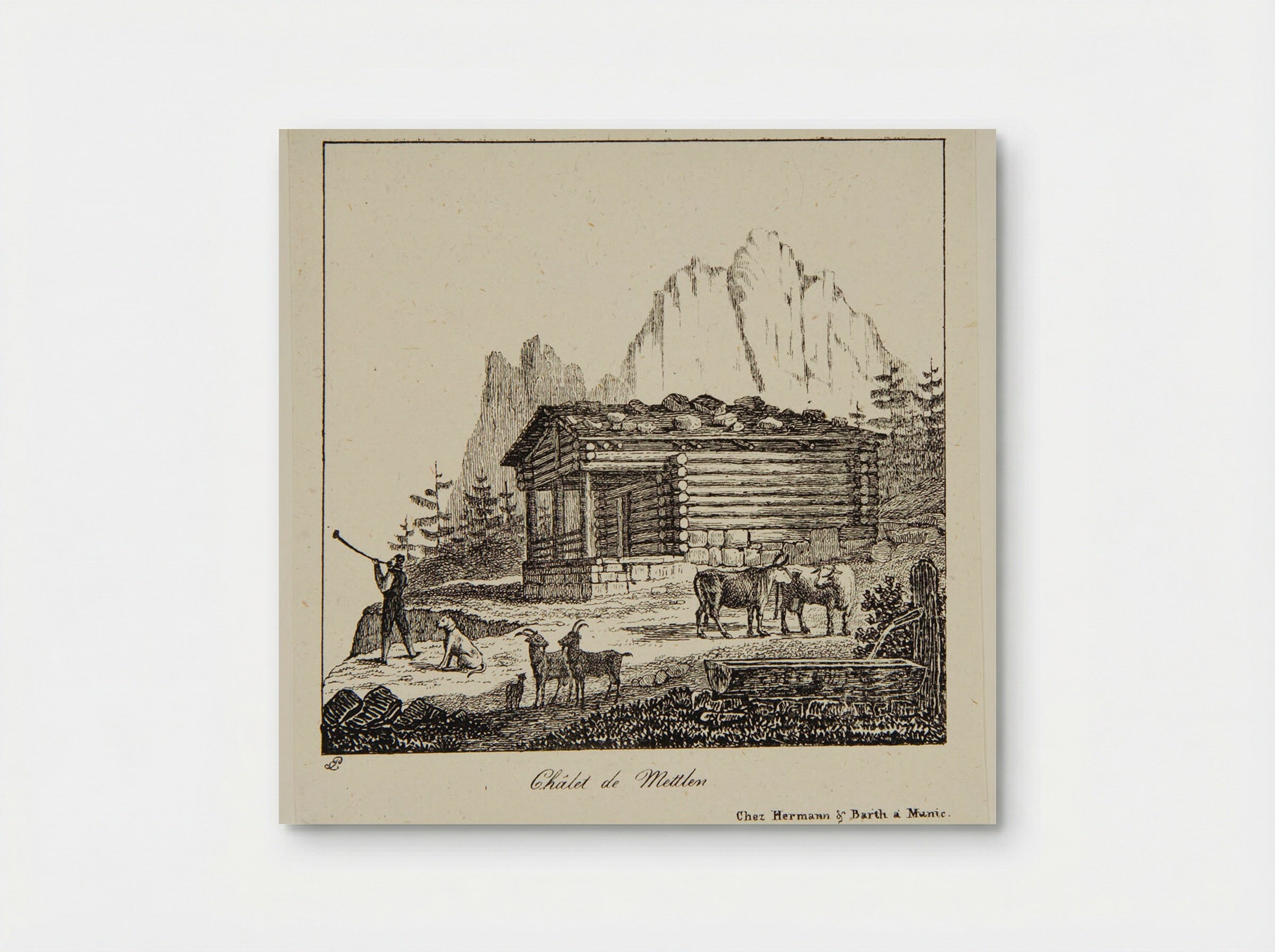 Chalet de Mettlen - P. Ellmer - Poster