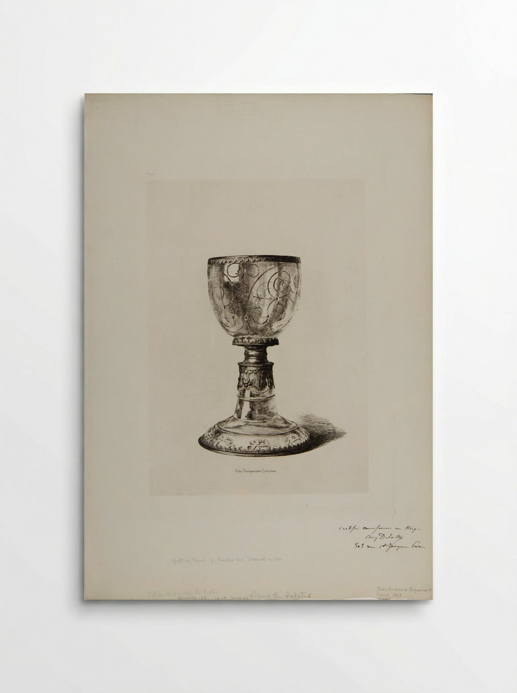 Chalice of Rock-Crystal - Jules Ferdinand Jacquemart - Poster