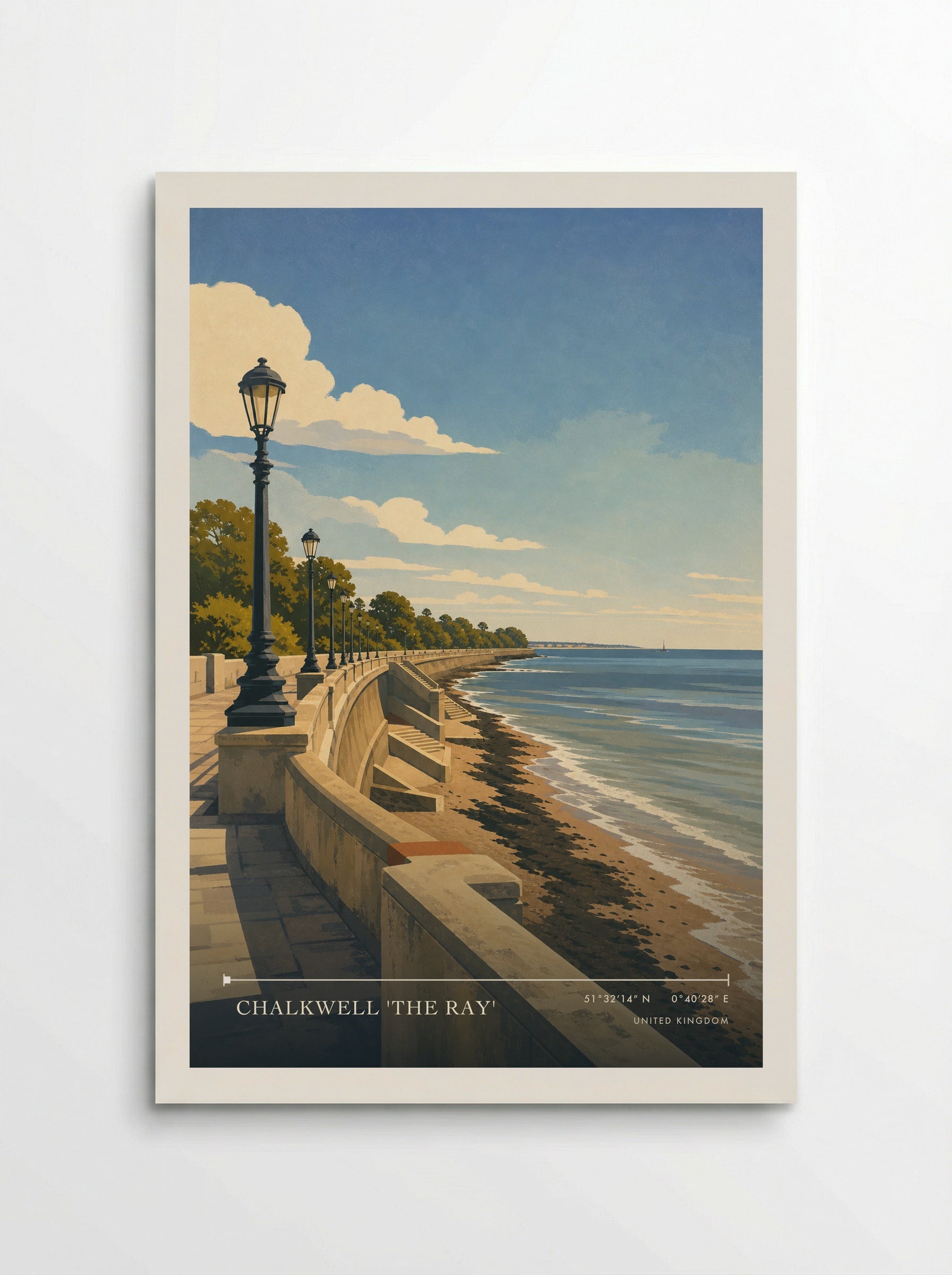 Chalkwell 'The Ray' United Kingdom Travel Poster - Poster