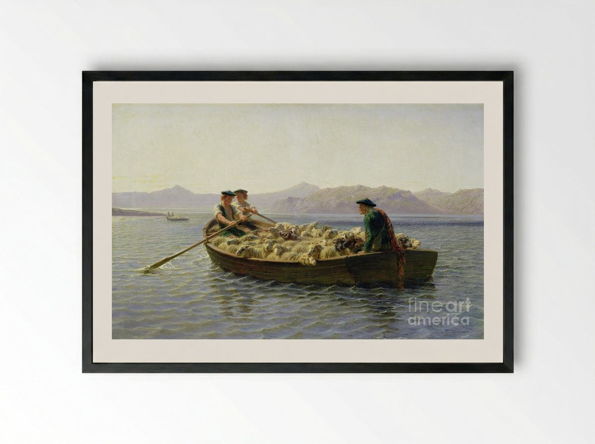 Changing Pastures - Rosa Bonheur - Framed Print Black