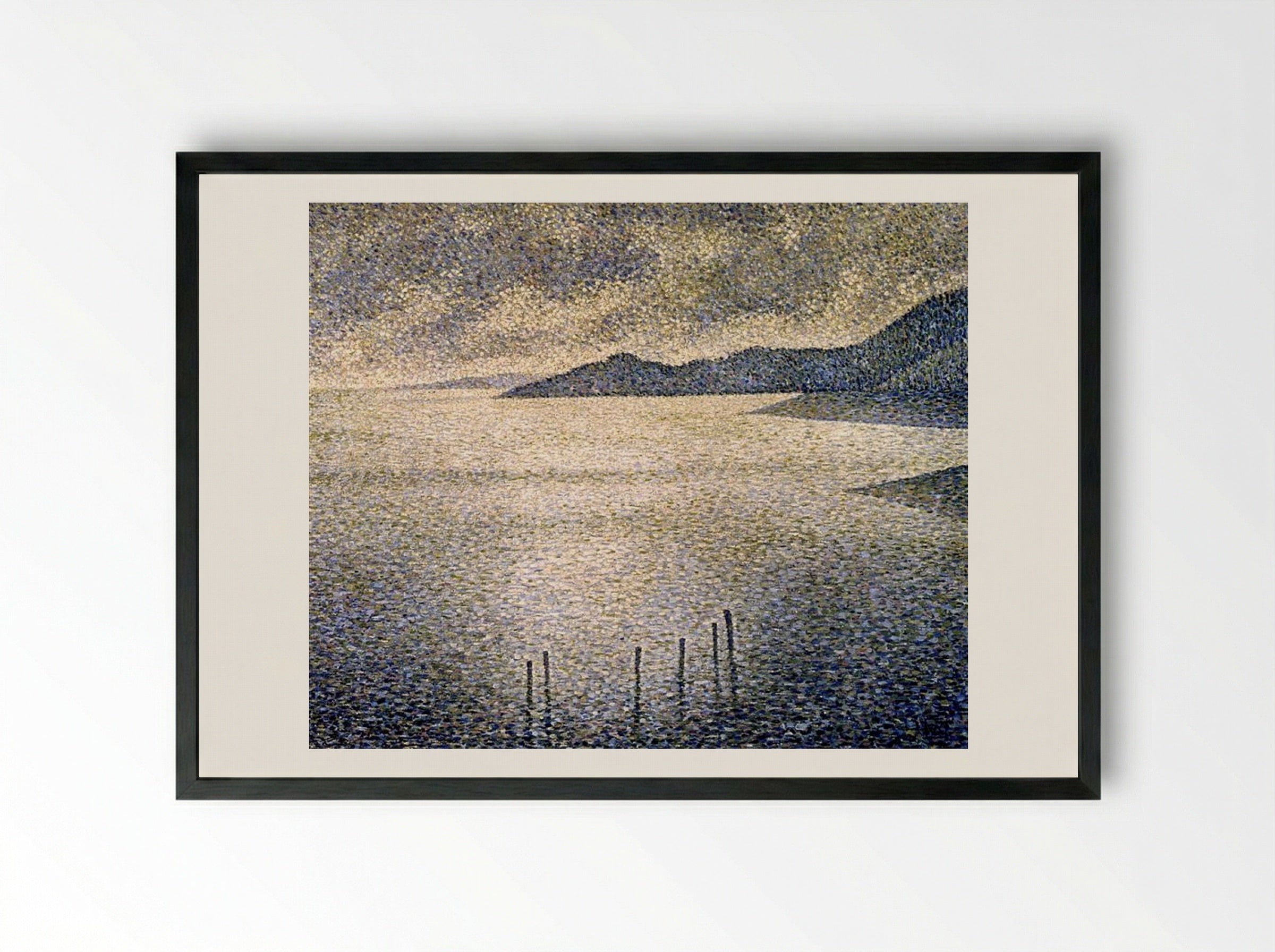 Channel Coast - Théo van Rysselberghe - Framed Print Black
