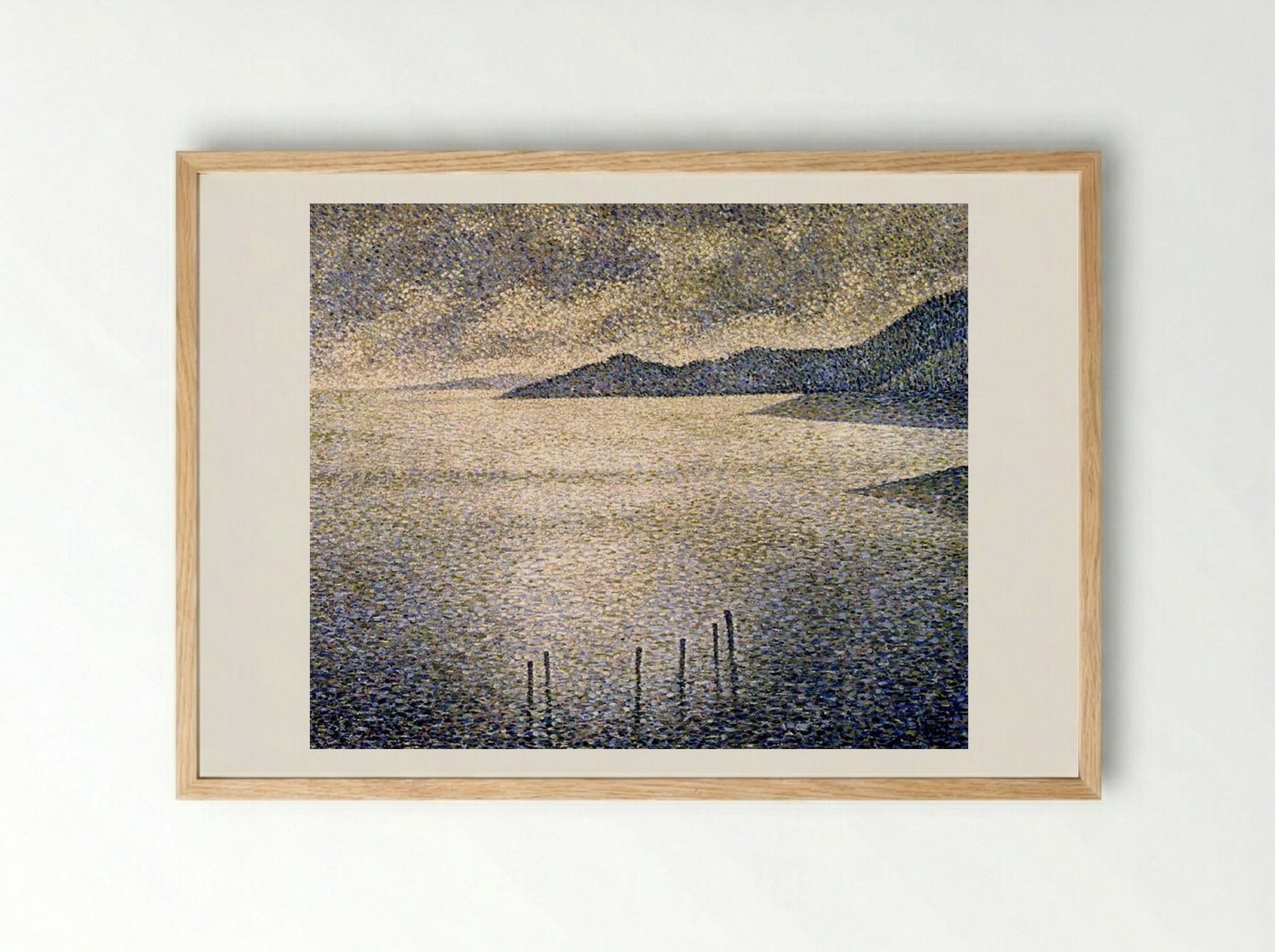 Channel Coast - Théo van Rysselberghe - Framed Print Wood