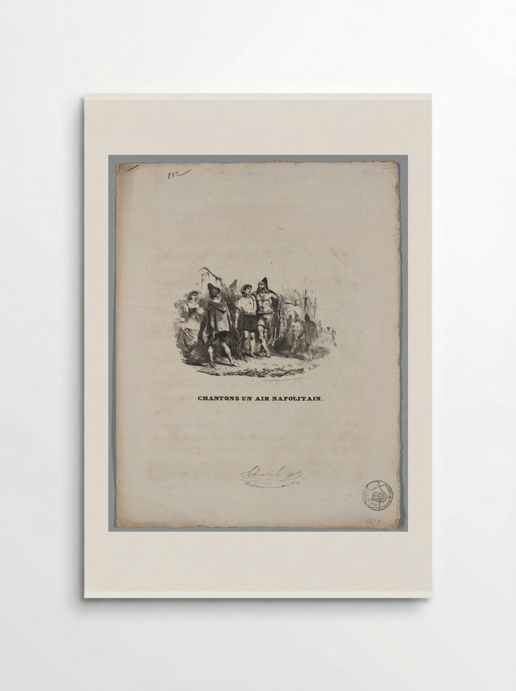 Chantons un Air Napolitain - Denis-Auguste-Marie Raffet - Poster