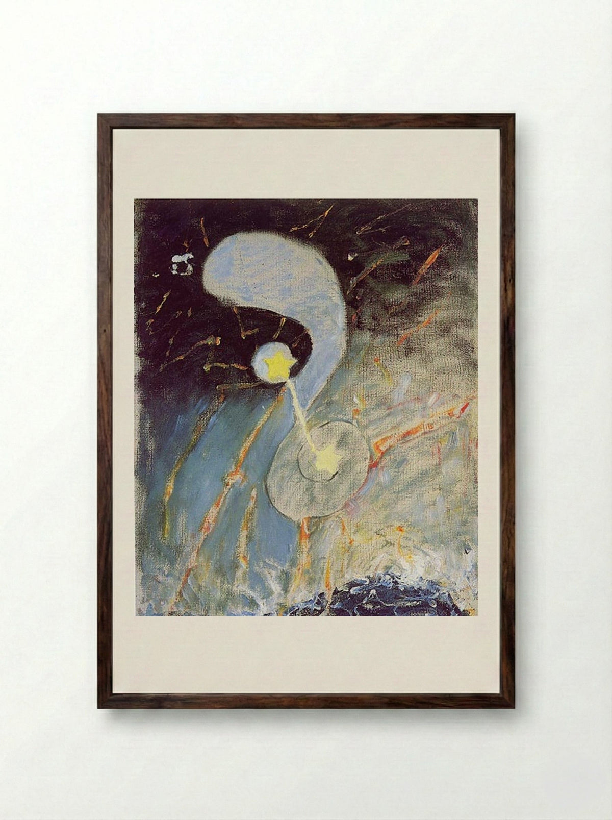 Chaos, Nr. 2 - Hilma af Klint - Framed Print Dark Wood