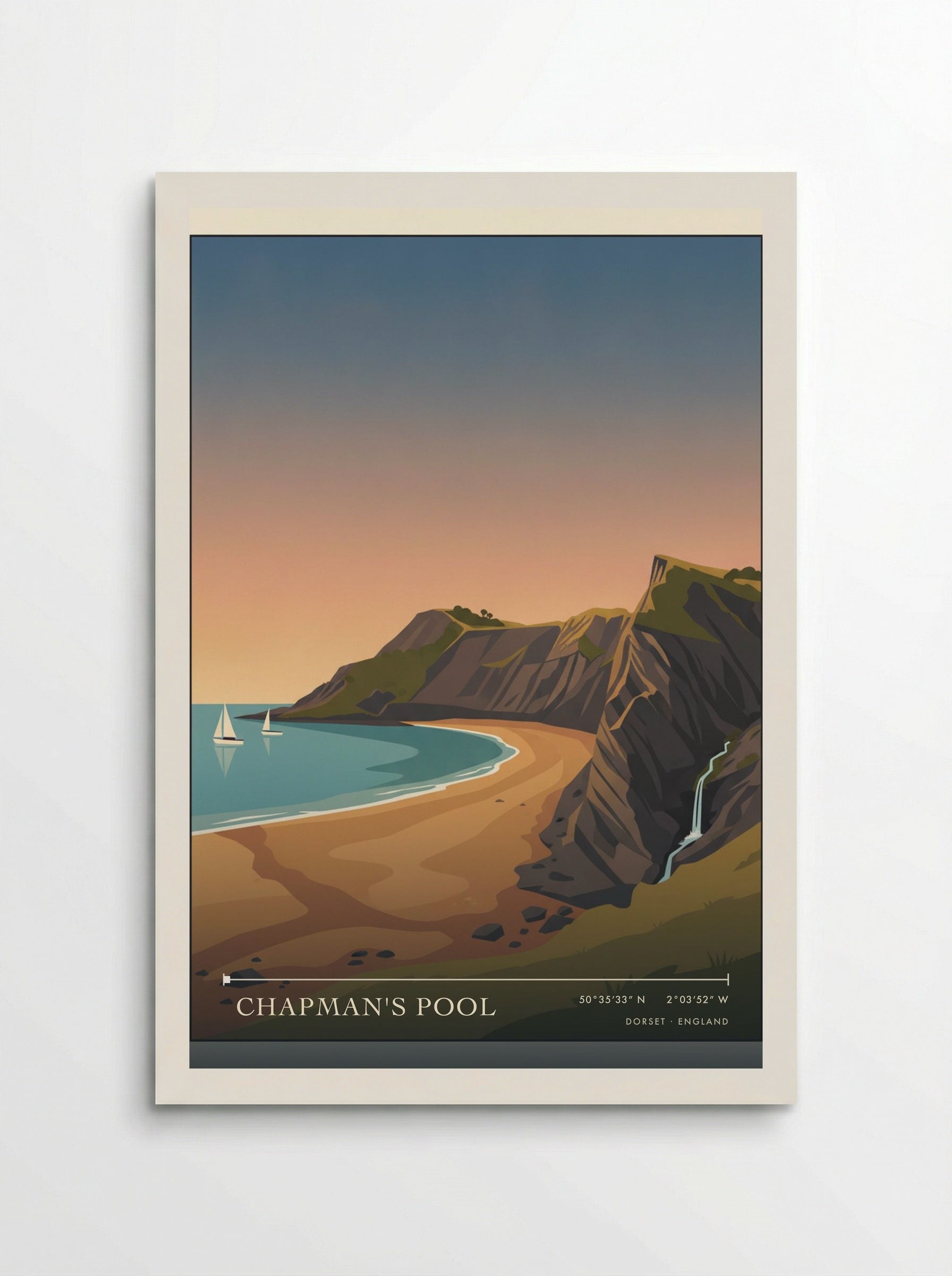 Chapman's Pool Dorset England Travel Poster - Poster