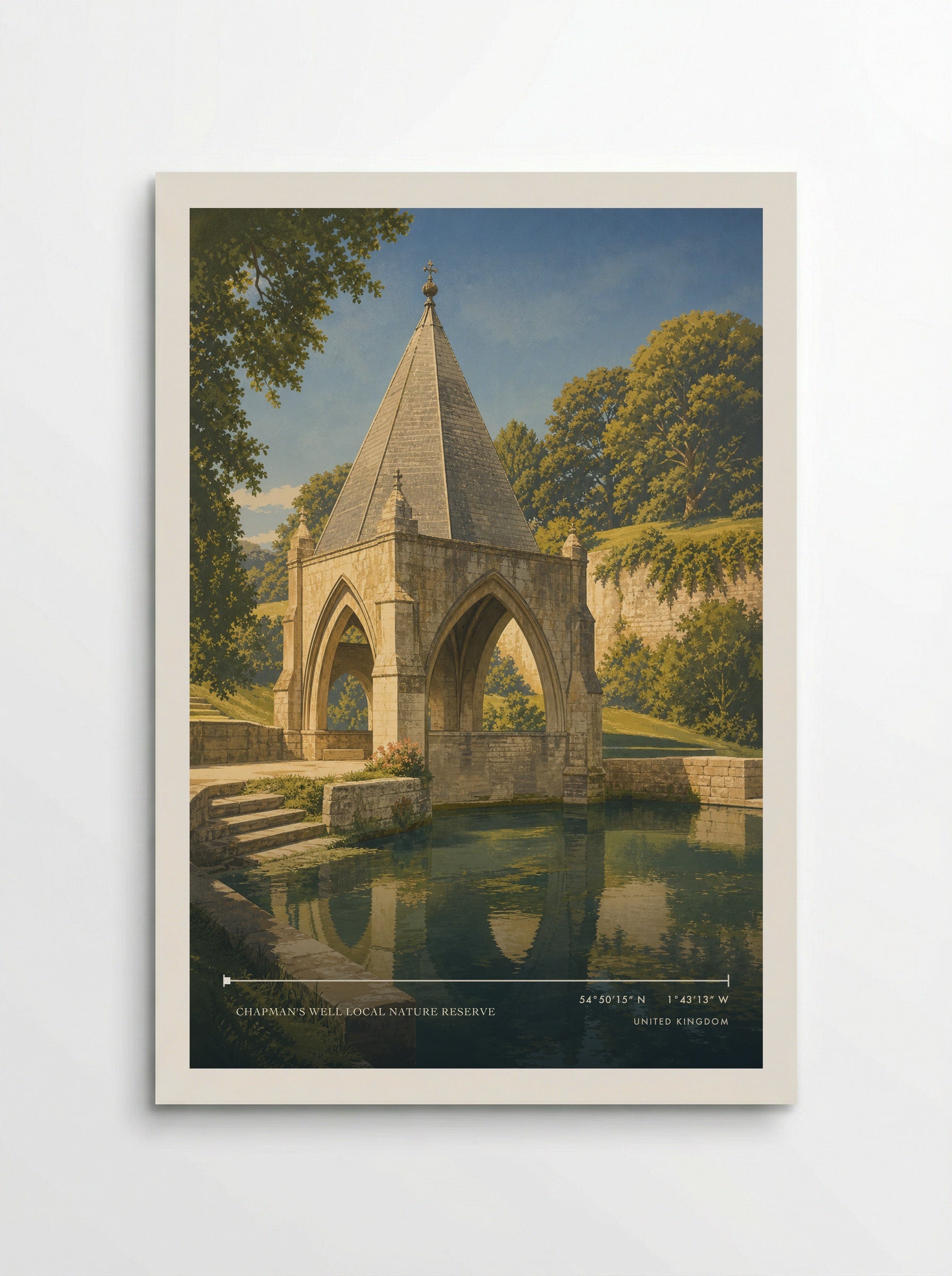 Chapman's Well United Kingdom Travel Poster - Poster