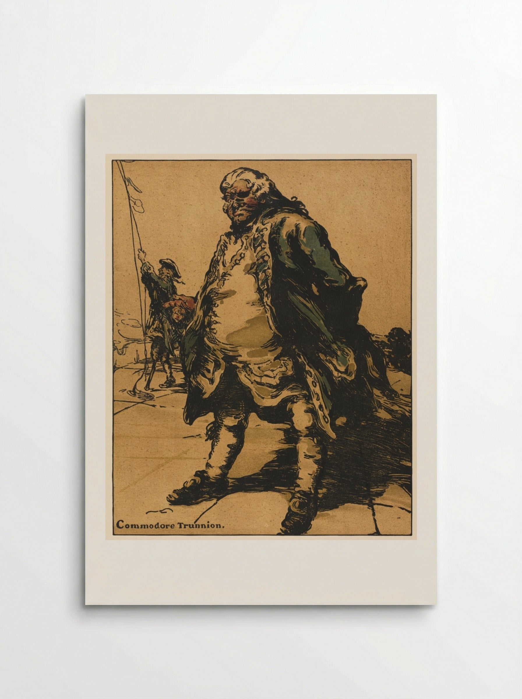 Characters of Romance: Commodore Trunnion - William Nicholson - Poster