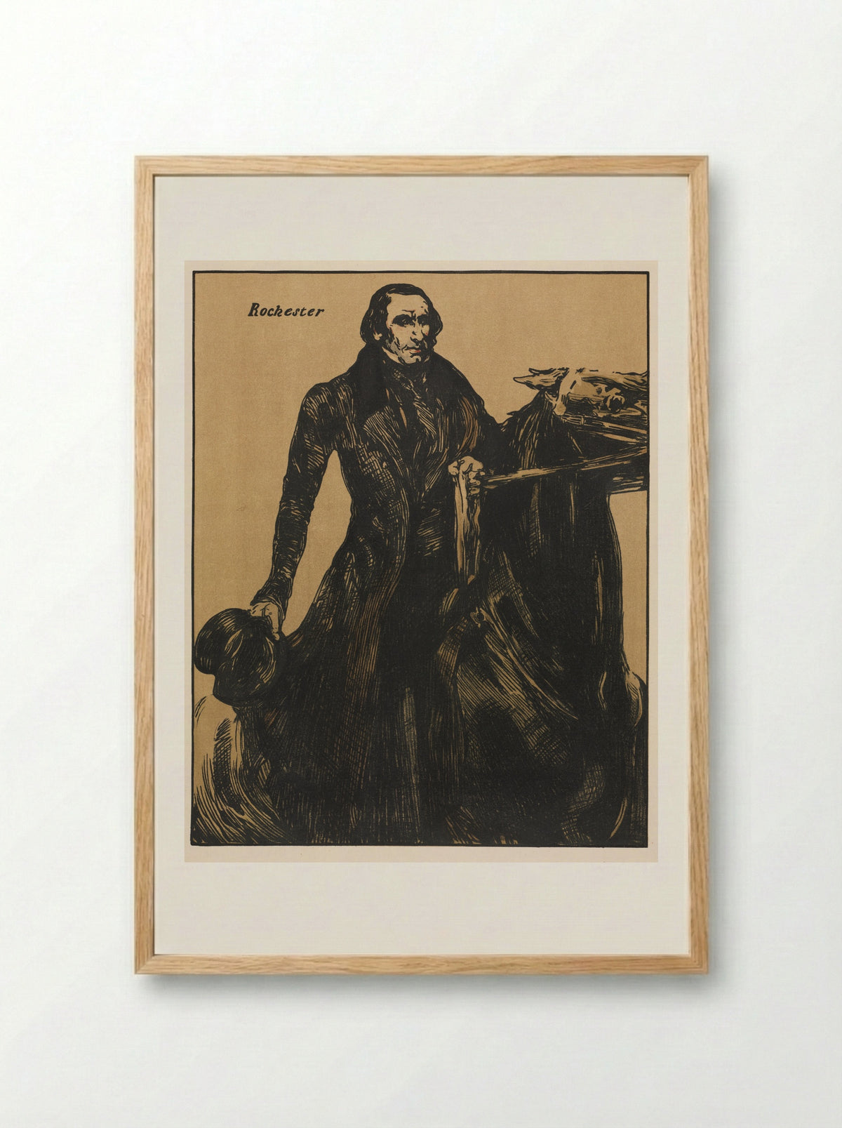 Characters of Romance: Rochester - William Nicholson - Framed Print Wood