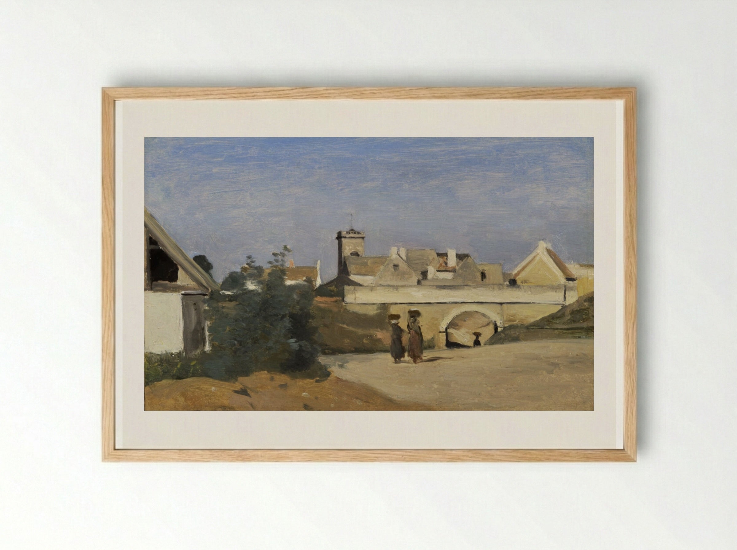 Charente - Jean-Baptiste-Camille Corot - Framed Print Wood