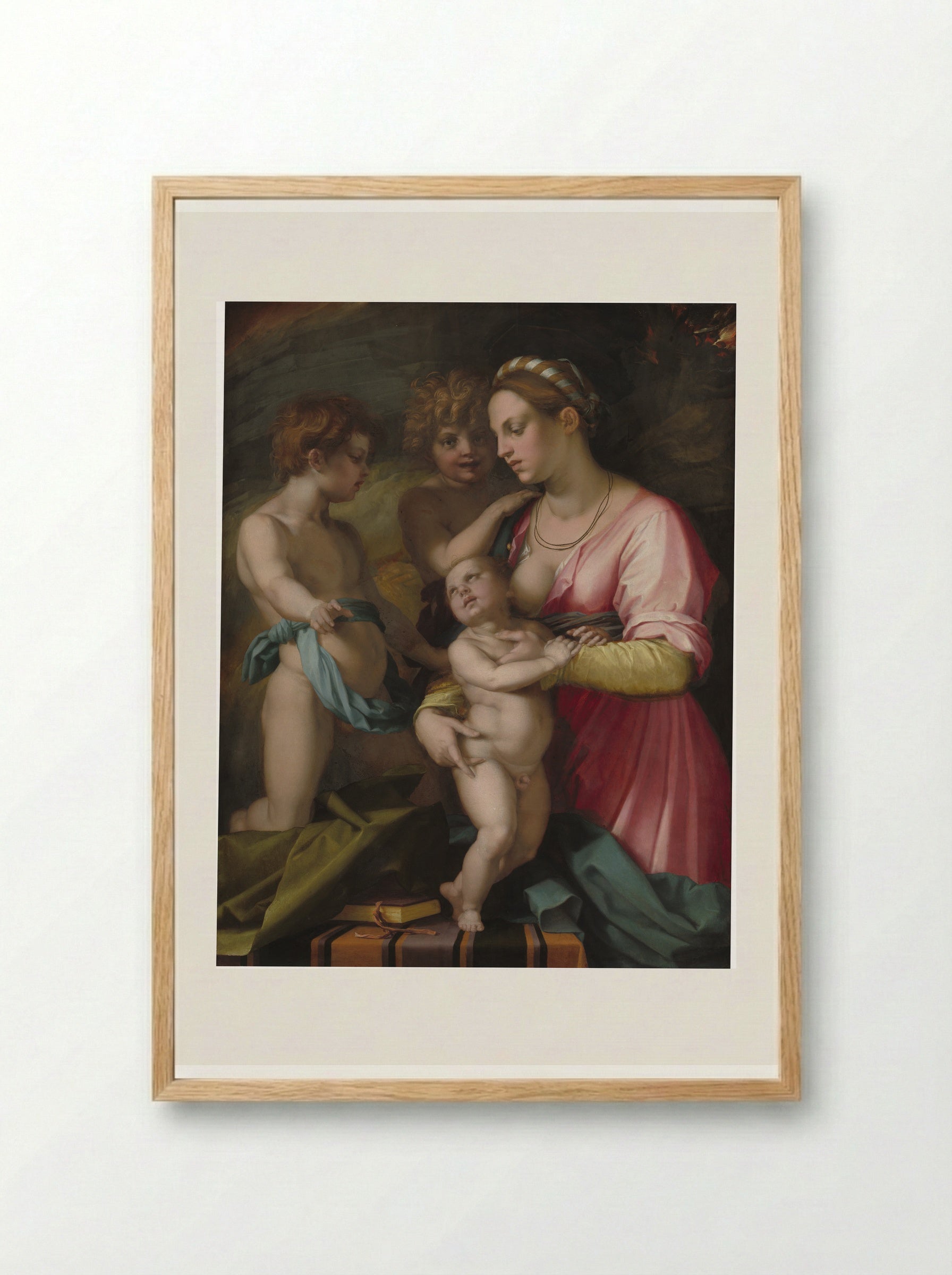 Charity - Andrea del Sarto - Framed Print Wood