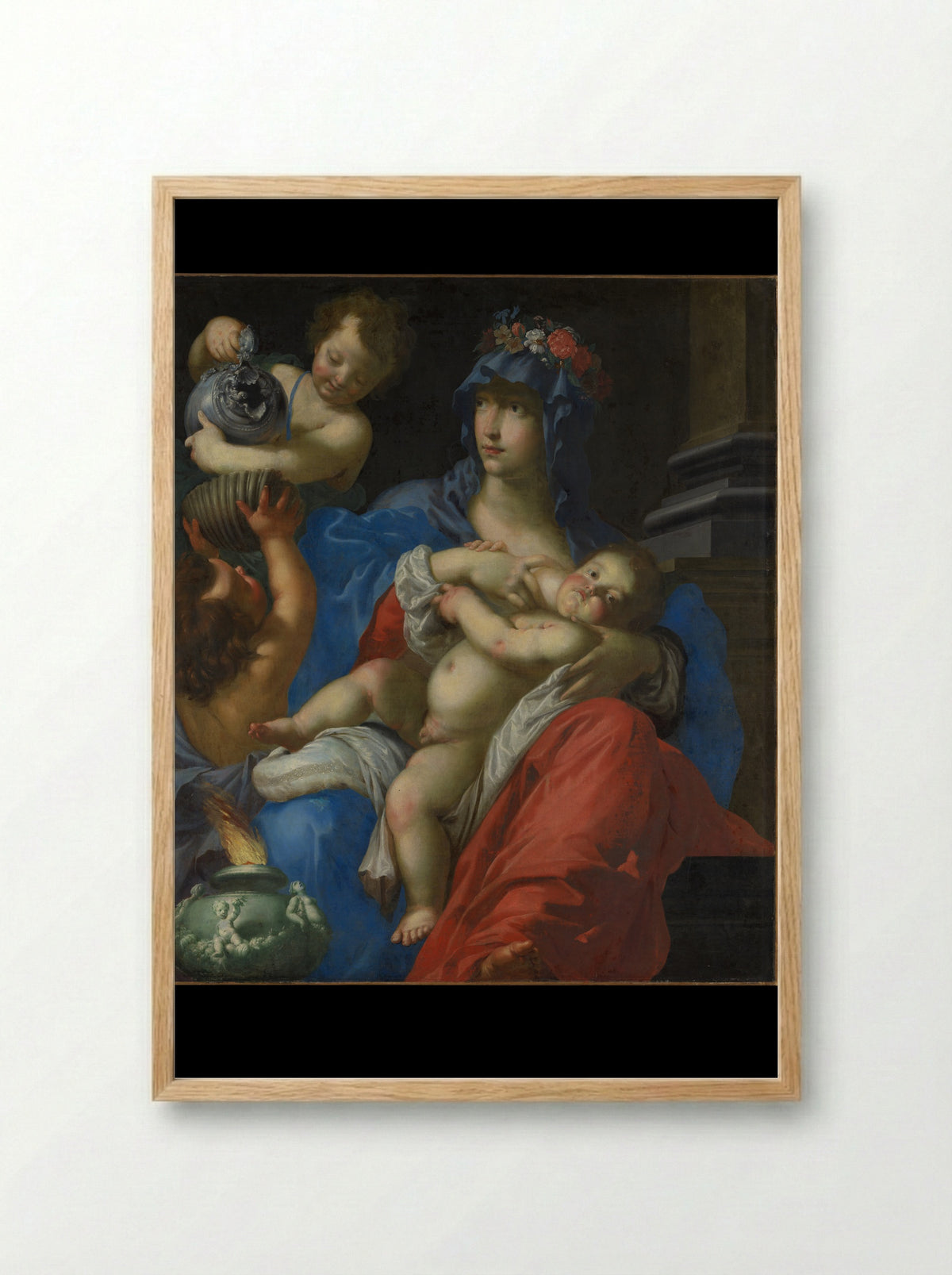Charity - Cesare Dandini - Framed Print Wood
