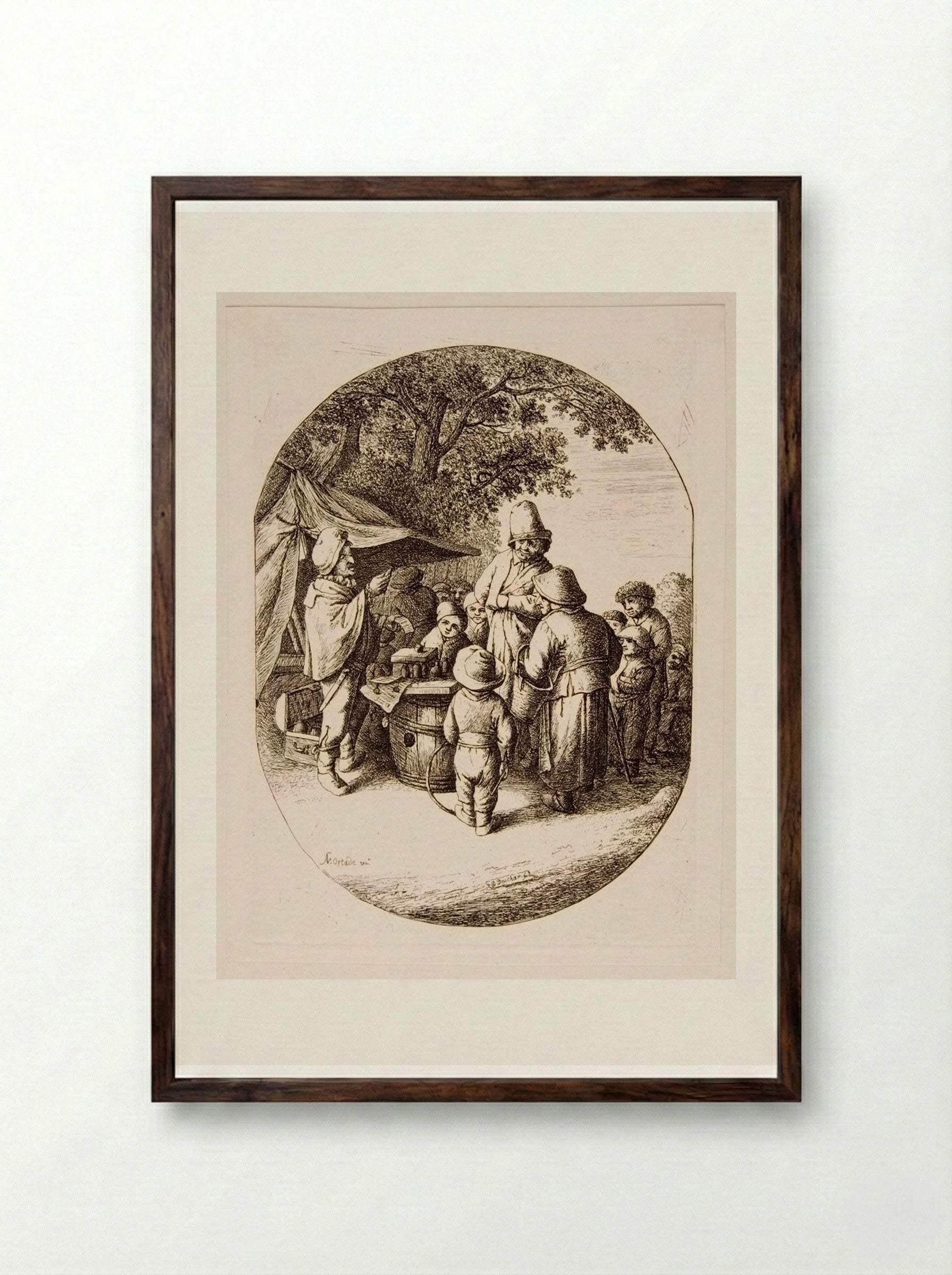 Charlatan - David Deuchar - Framed Print Dark Wood