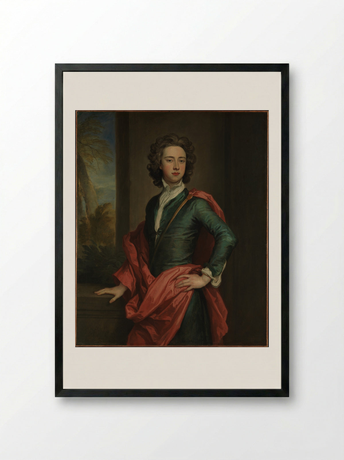 Charles Beauclerk, 1st Duke of St Albans - Sir Godfrey Kneller - Framed Print Black