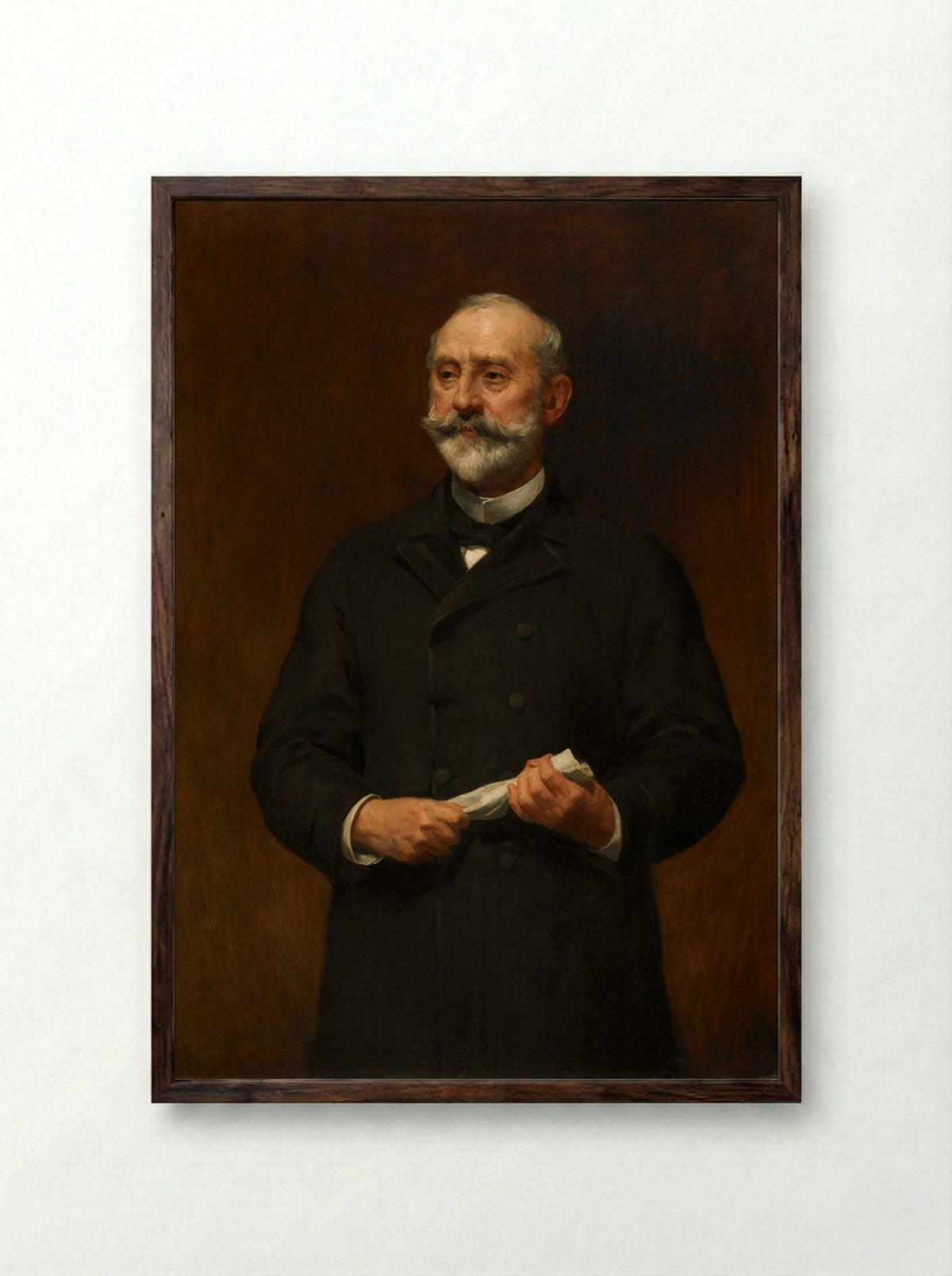 Charles Devens - Frederic Porter Vinton - Framed Print Dark Wood