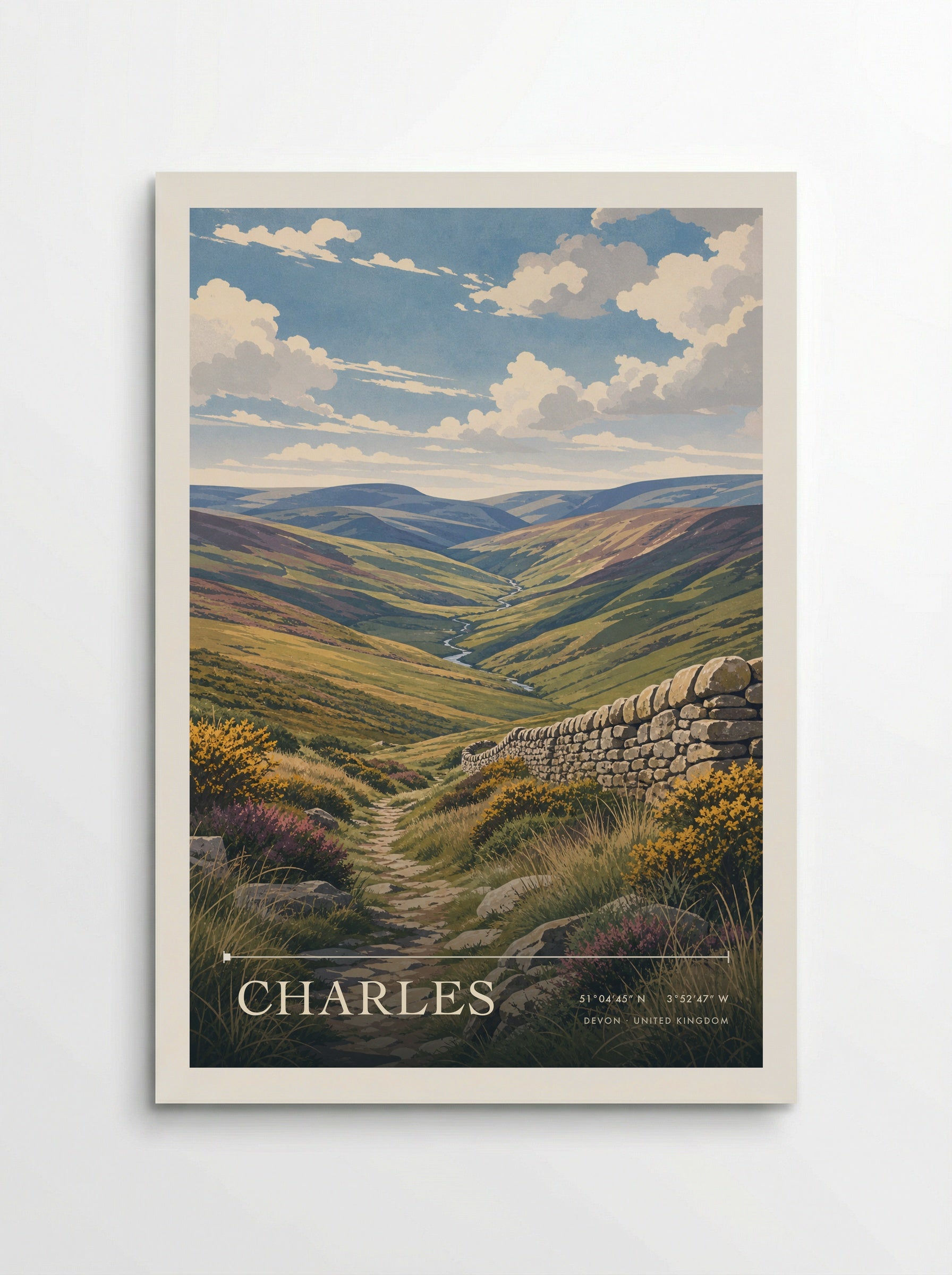 Charles Devon United Kingdom Travel Poster - Poster