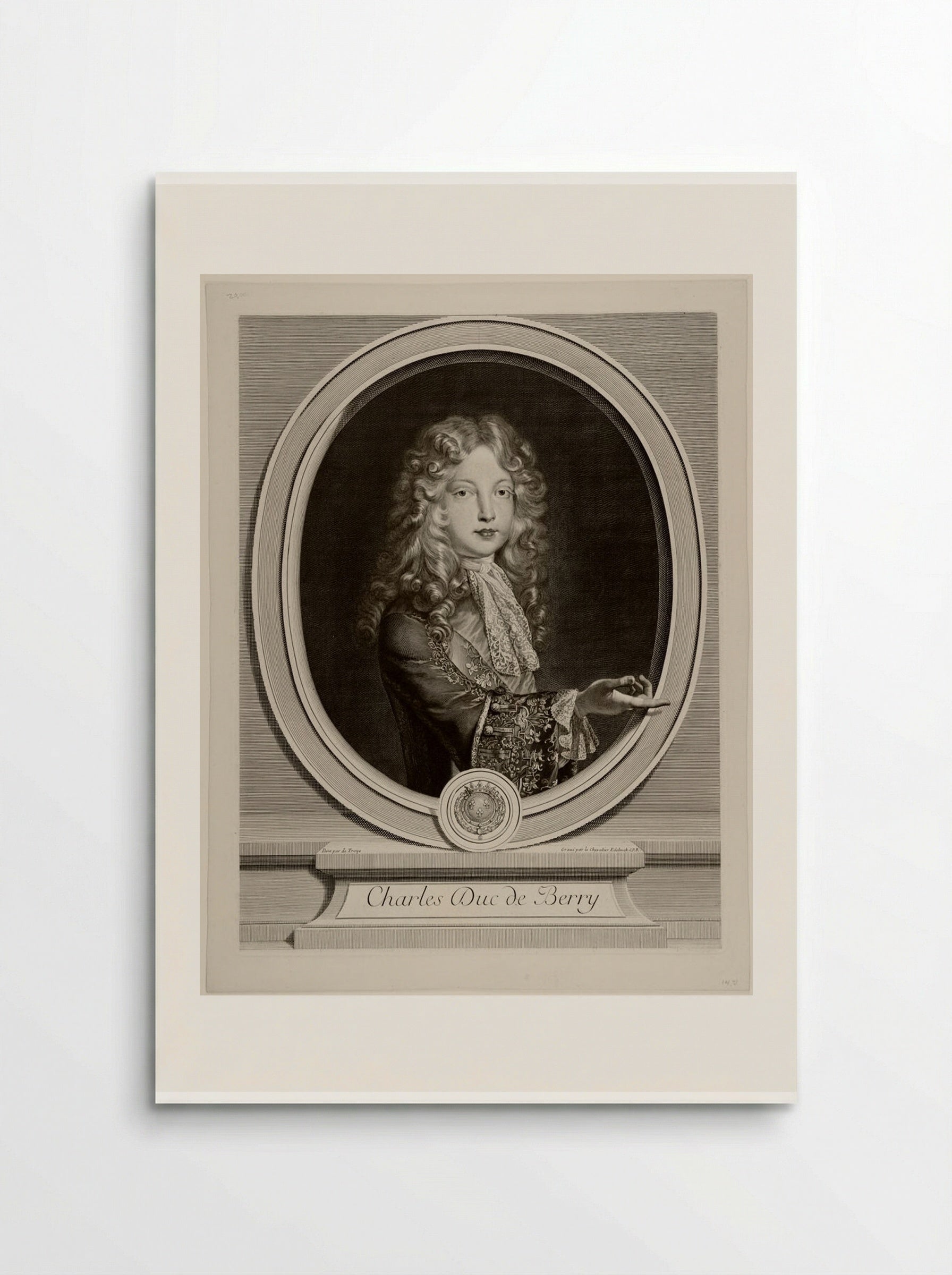 Charles, Duc de Berry - Gérard Edelinck - Poster