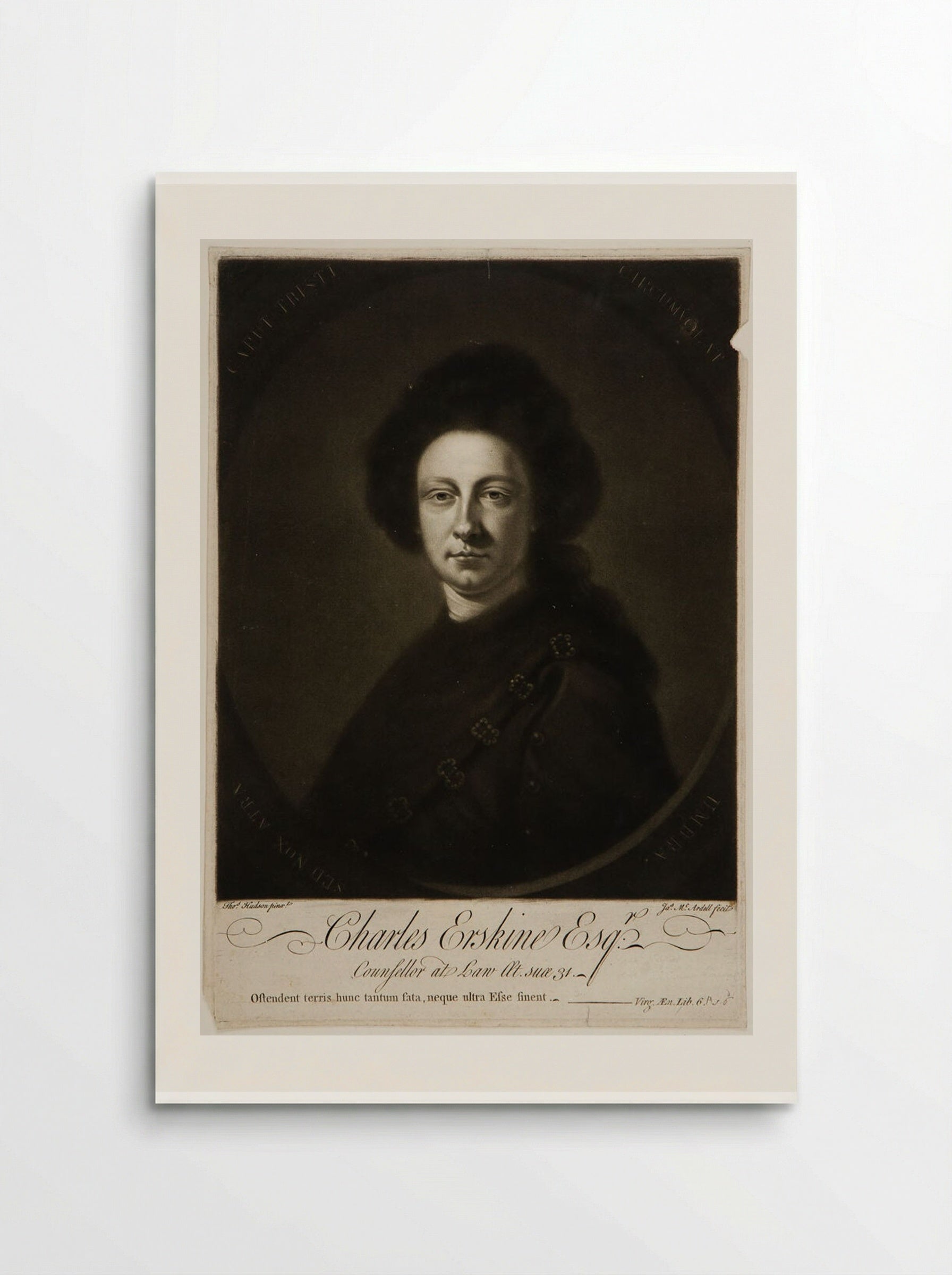Charles Erskine, Esq. - James McArdell - Poster